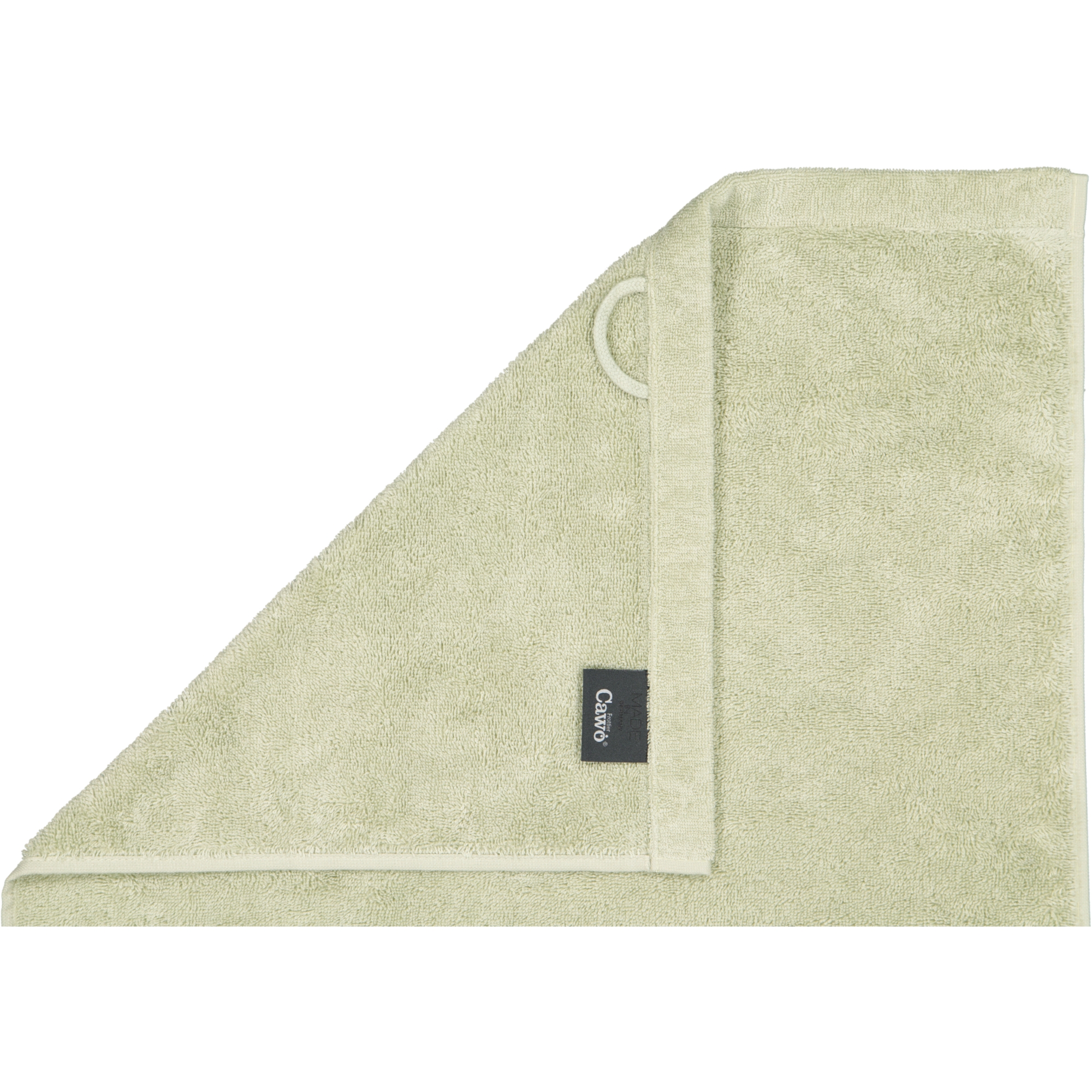 Cawö Handtücher Lifestyle Uni 7007 wasabi - 420 - Seiflappen 30x30 cm
