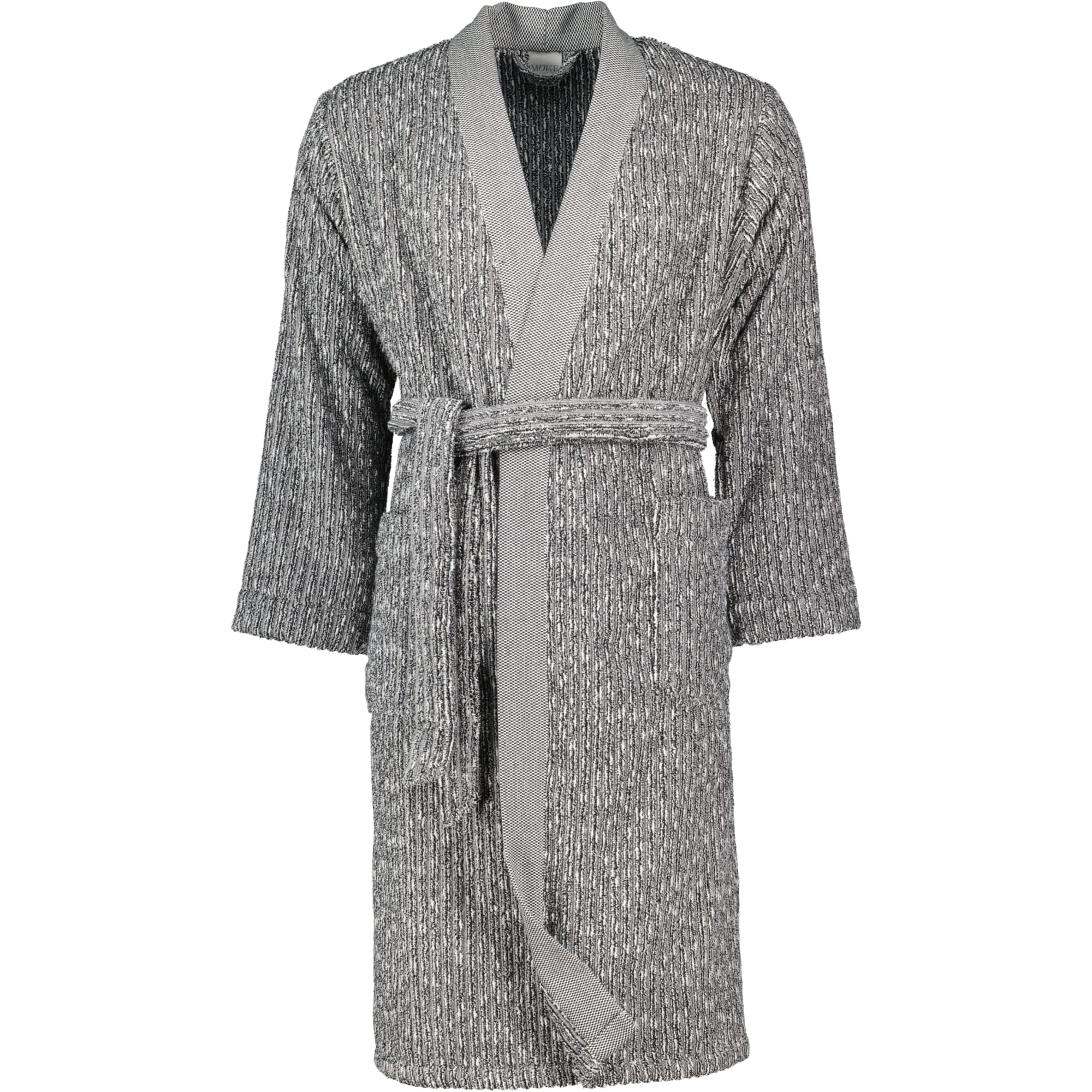 Möve Bademäntel unisex Kimono Brooklyn Pinstripe nature/black - 081