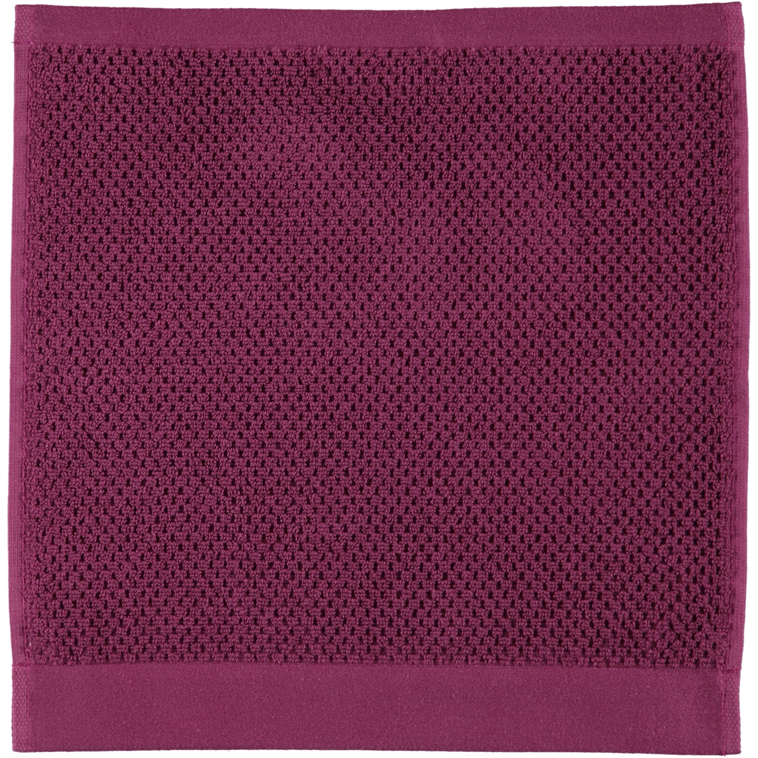 Rhomtuft - Handtücher Baronesse - Farbe: berry - 237 - Seiflappen 30x30 cm