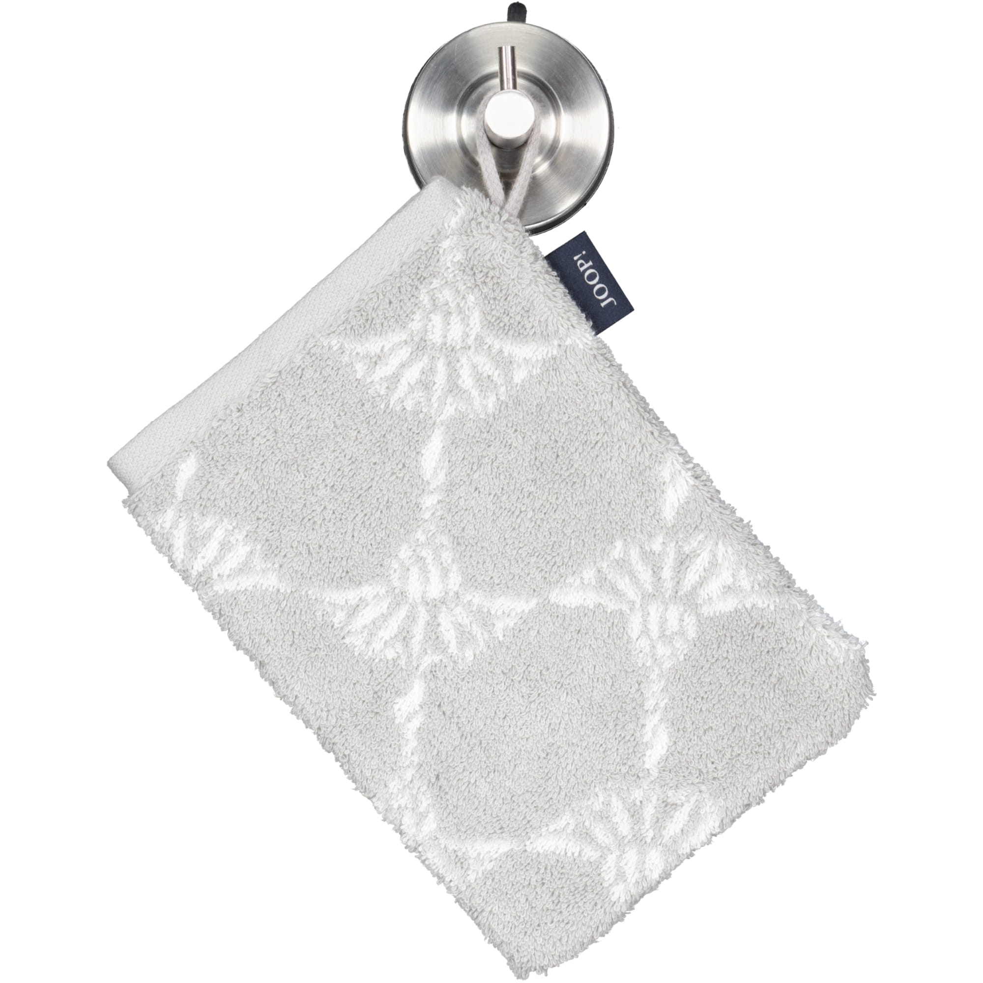 JOOP! Cornflower 1611 - Farbe: Silber - 76 - Waschhandschuh 16x22 cm