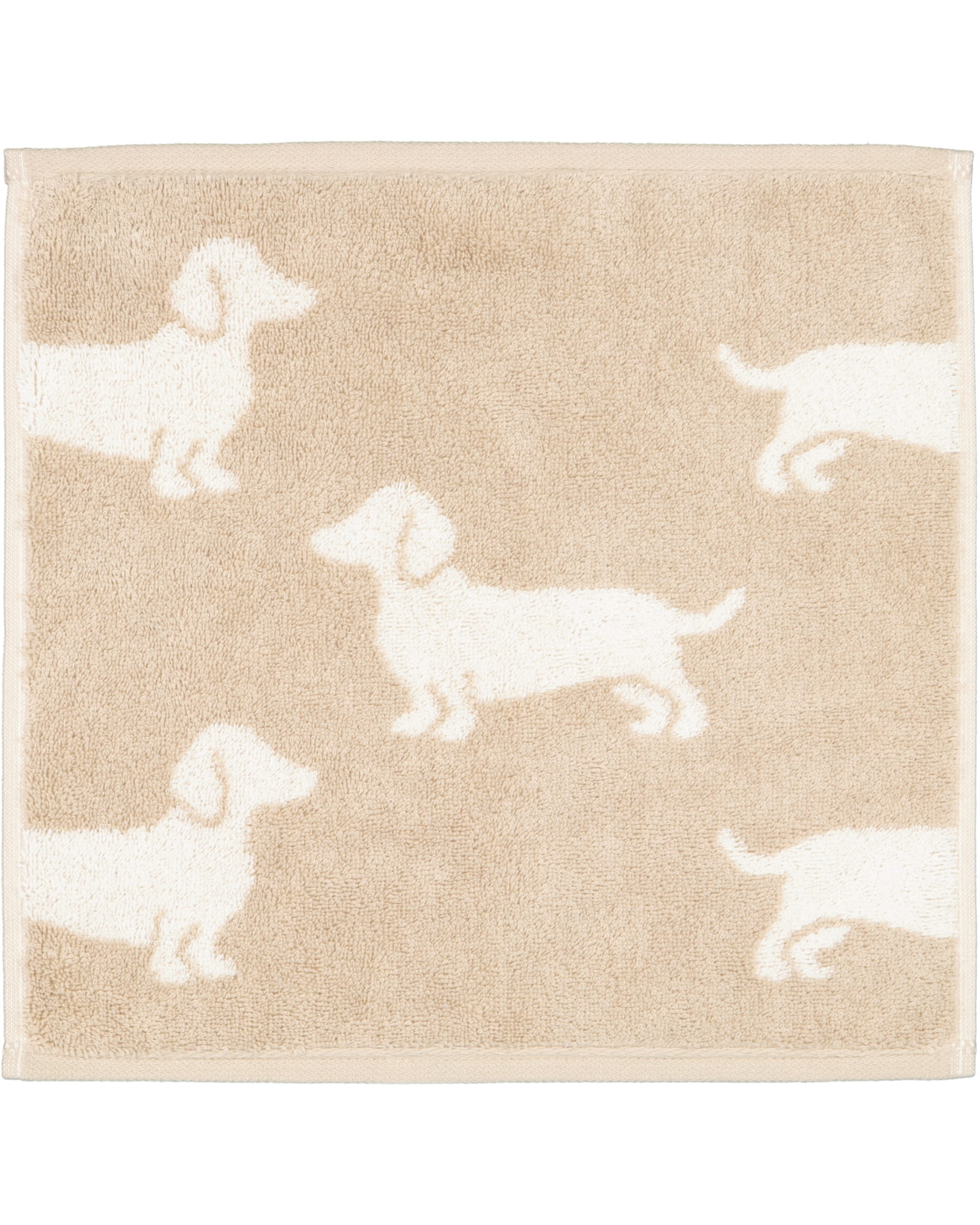 Cawö Seiftücher WE LOVE DOGS Mix 6249 3er Set Natur-Beige - 33 - 30x30 cm