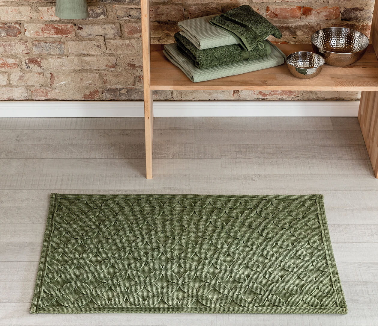 Rhomtuft - Badematte Seaside - Farbe: olive - 404