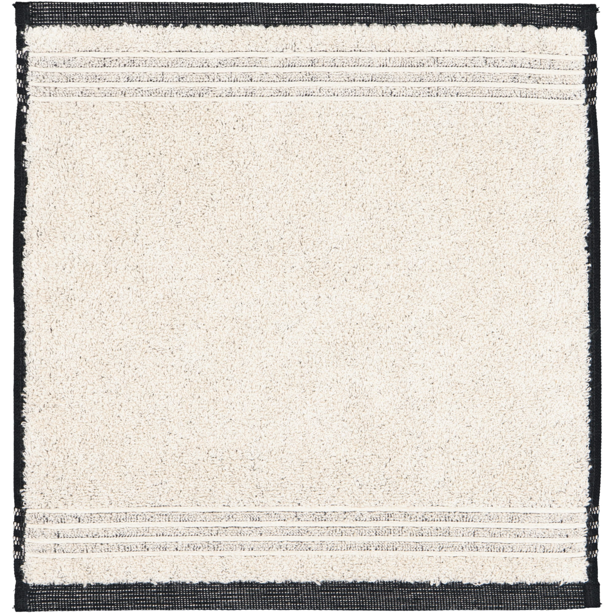 Möve - Eden - Melange mit Biesenbordüre - Farbe: natur - 081 (1-0151/8944) - Seiflappen 30x30 cm
