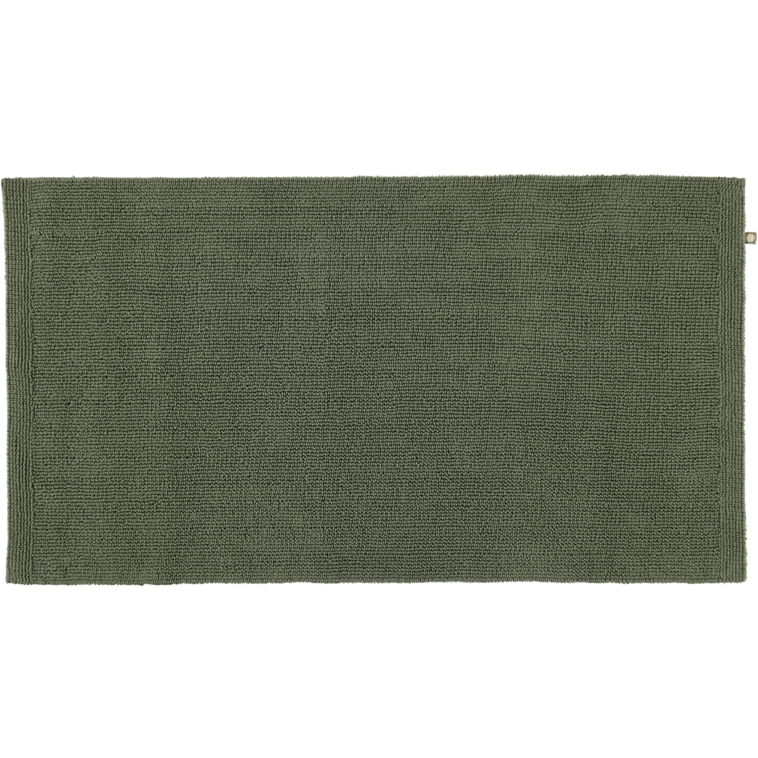 Rhomtuft - Badteppich Pur - Farbe: olive - 404 - 70x130 cm