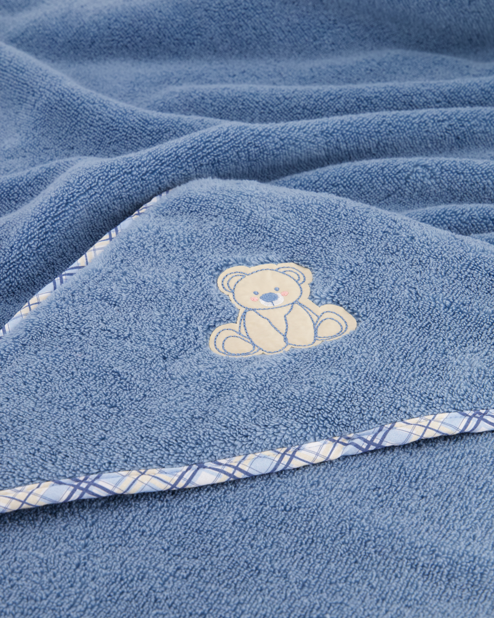 Vossen Kapuzentücher Teddy dusty blue - 4695 - Kapuzentuch 100x100 cm