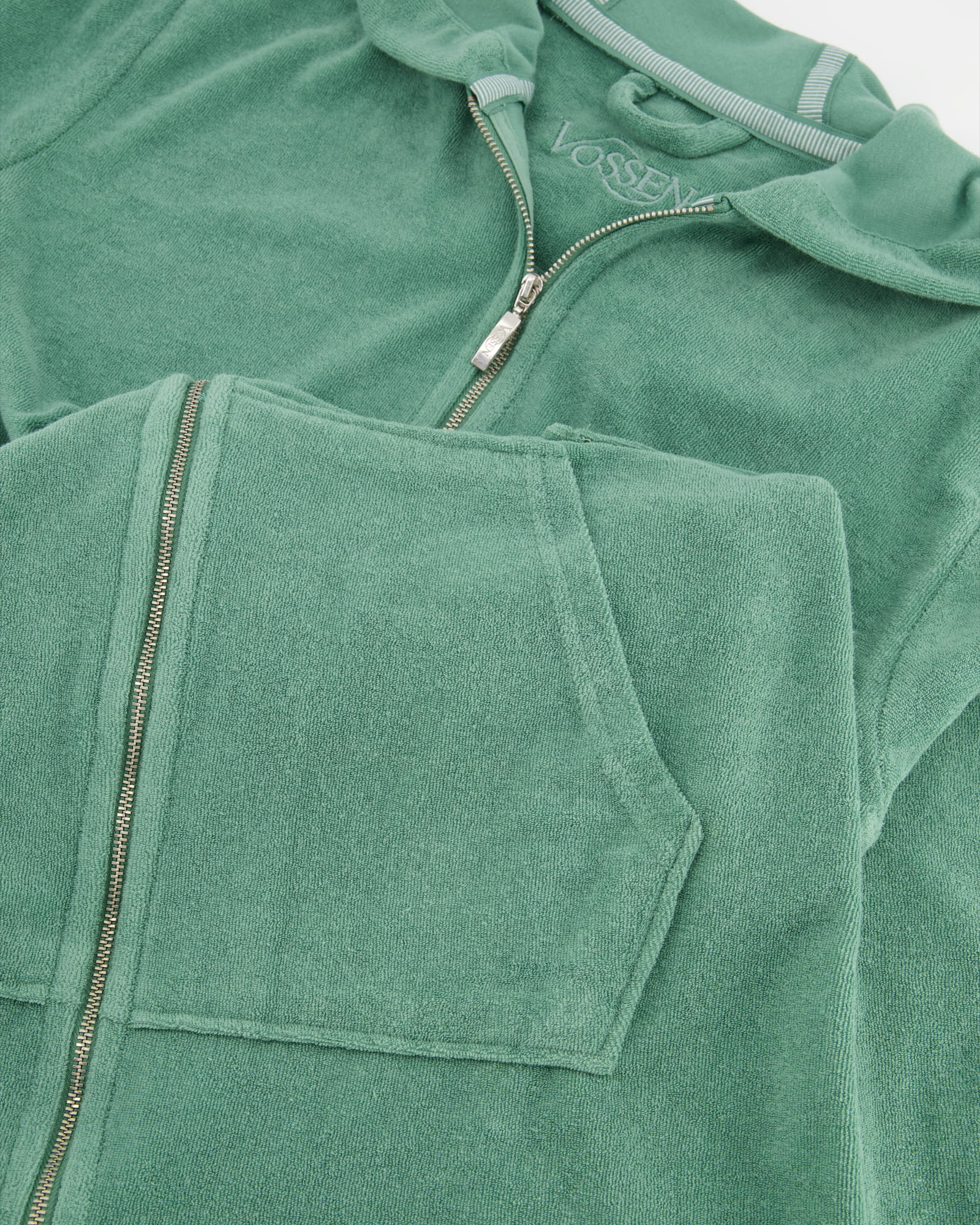 Vossen Bademäntel Damen Kurzmantel mit Kapuze Tampa evergreen - 5525