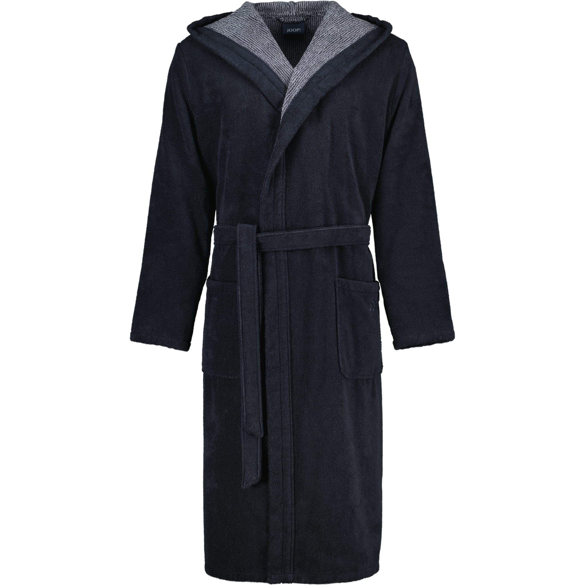 JOOP! Classic - Herren Bademantel - Kapuze 1619 - Farbe: 97 - Schwarz