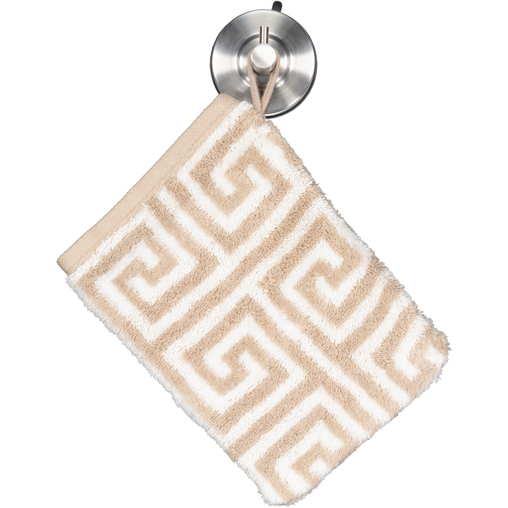 Cawö Handtücher Noblesse Elegance Allover 1088 sand - 33 - Waschhandschuh 16x22 cm
