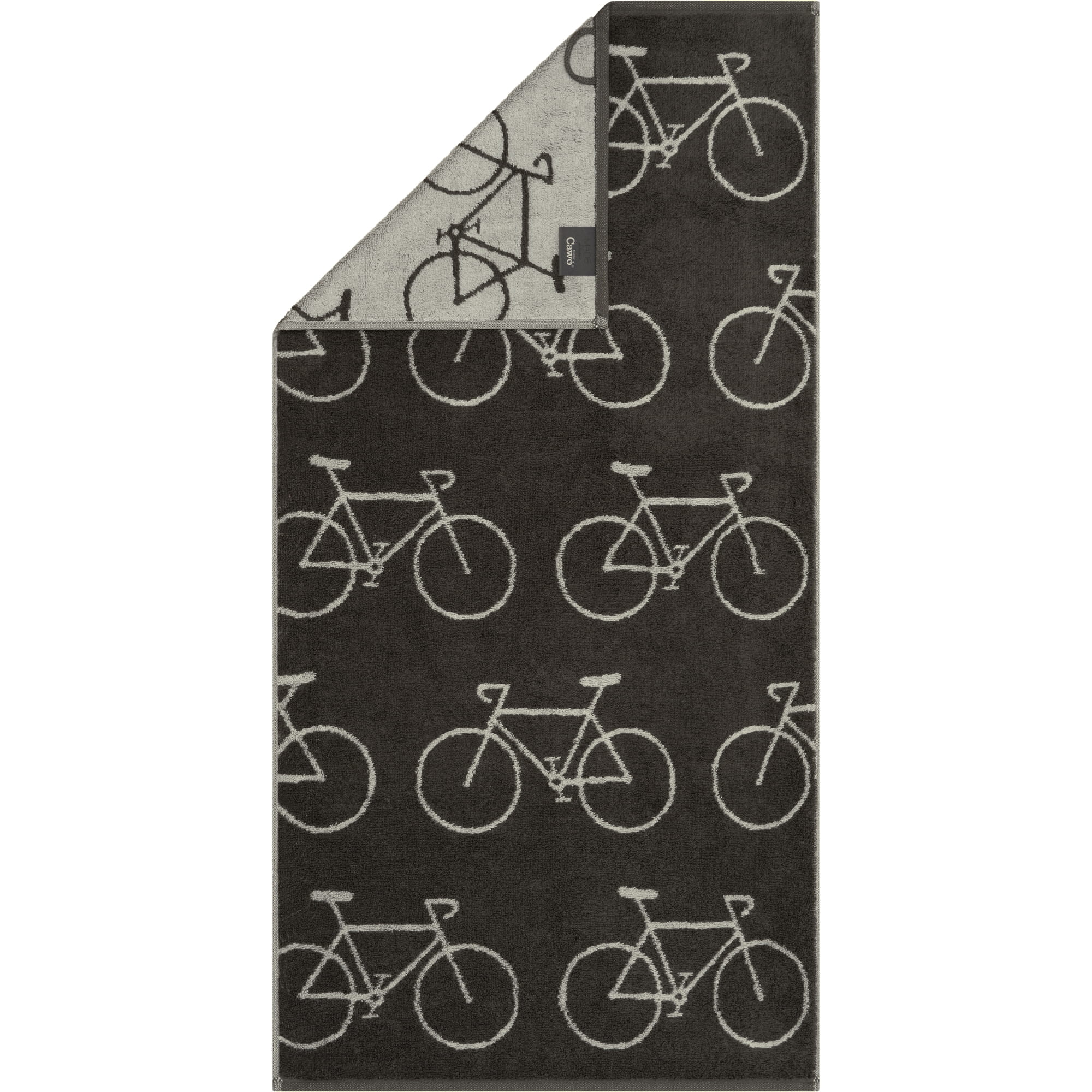 Cawö Handtücher Velo Edition Allover Fahrrad 6299 basalt - 73