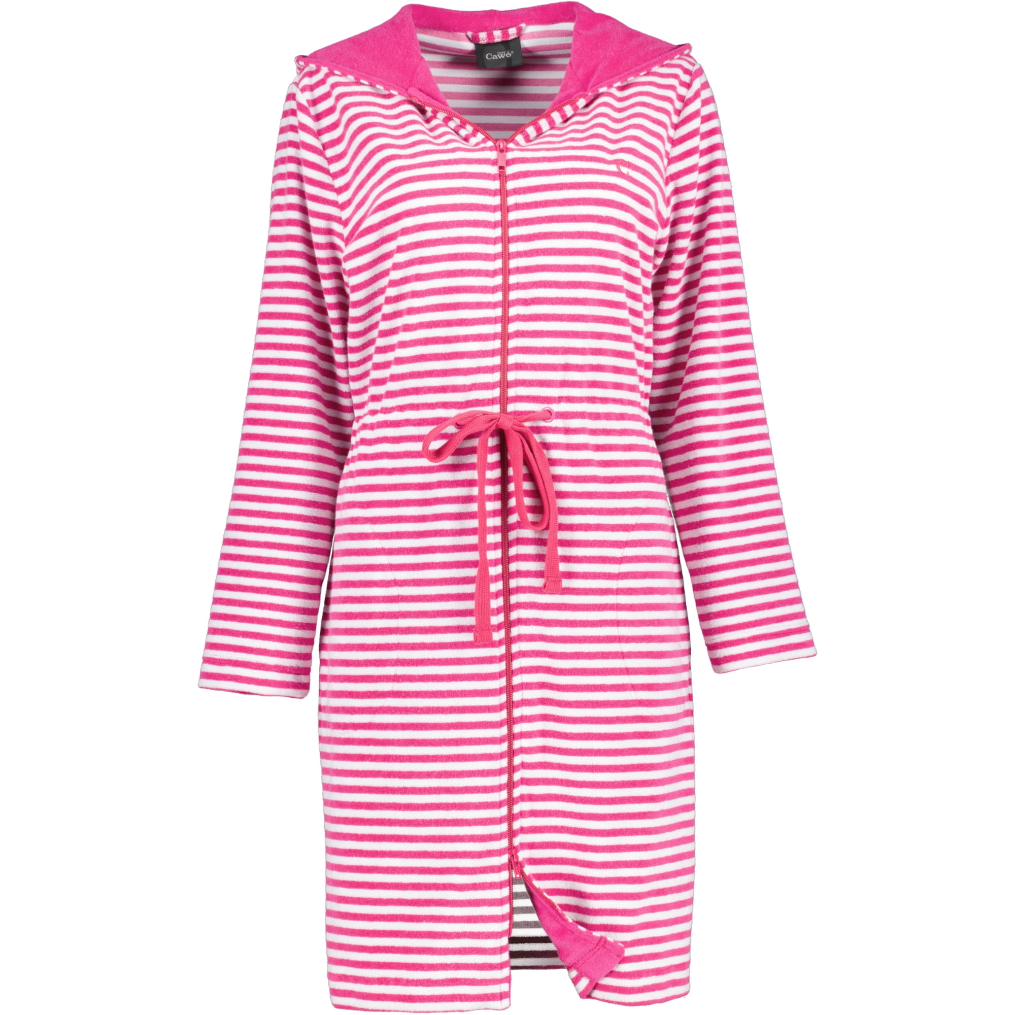 Cawö Home Bademäntel Damen kurz mit Kapuze Campus 834 - Farbe: pink - 27
