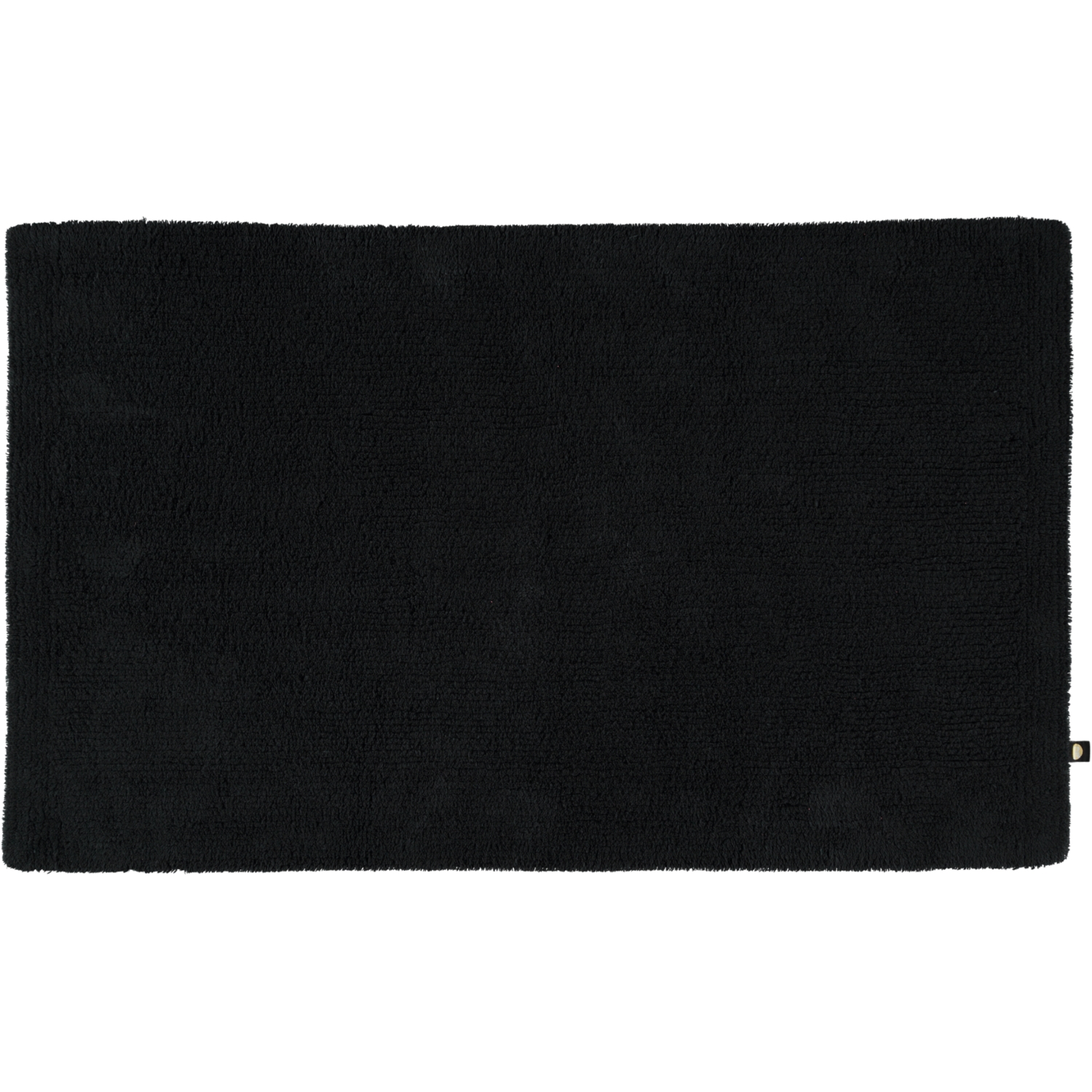 Rhomtuft - Badteppich Pur - Farbe: schwarz - 15 - 70x130 cm