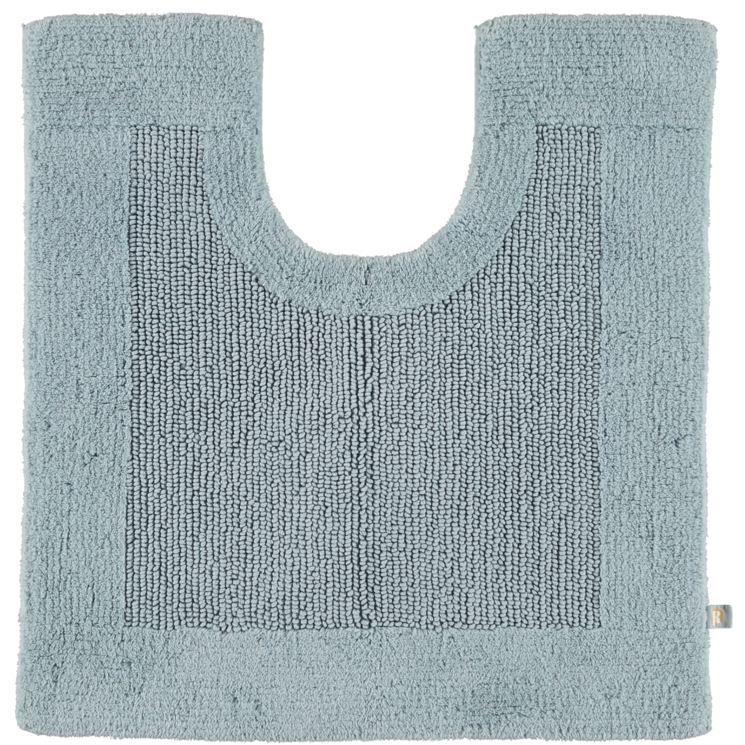 Rhomtuft - Badteppiche Prestige - Farbe: aquamarin - 400 - Toilettenvorlage mit Ausschnitt 60x60 cm