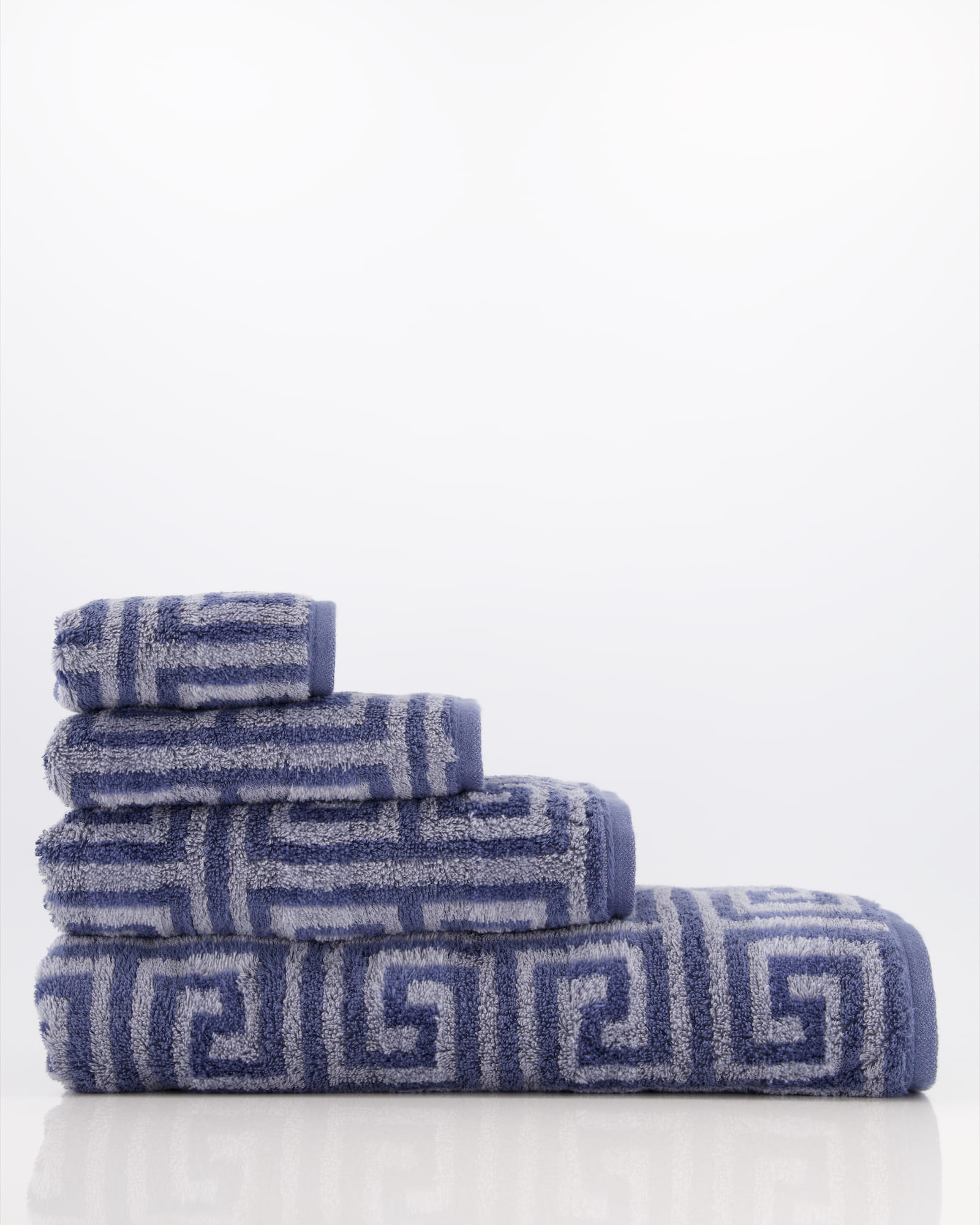 Cawö Handtücher Noblesse Elegance Allover 1088 nachtblau - 11 - Waschhandschuh 16x22 cm