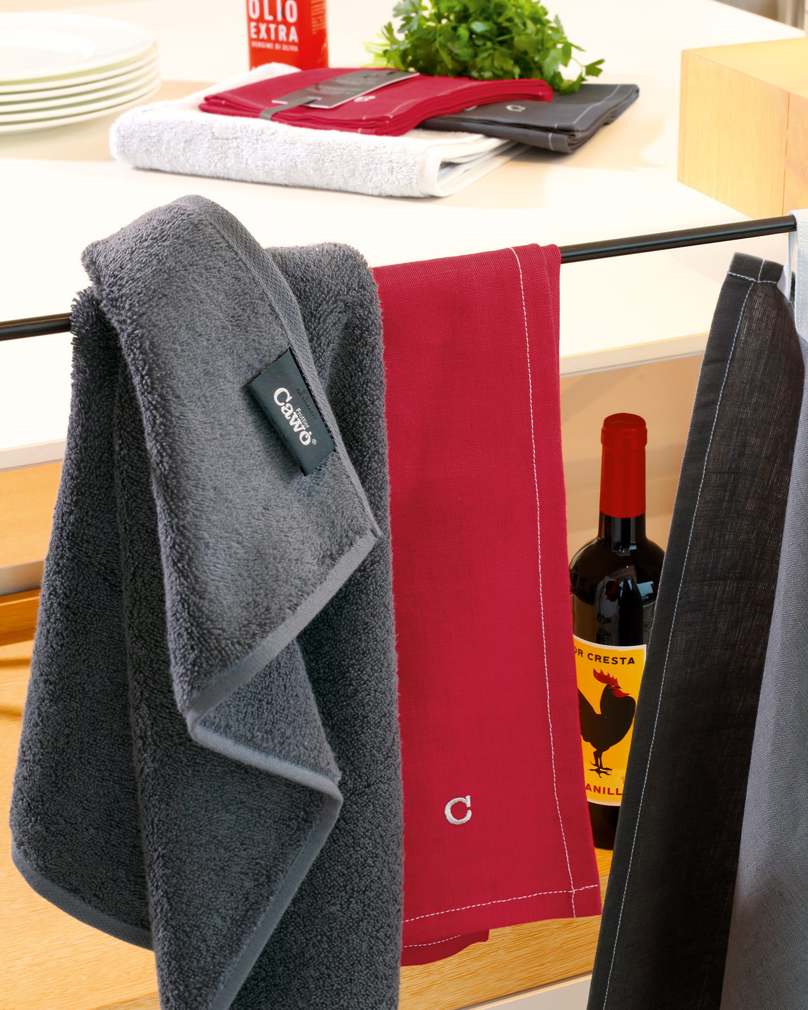 Cawö Home Solid 500 - Geschirrtuch 50x70 cm - Farbe: anthrazit - 774