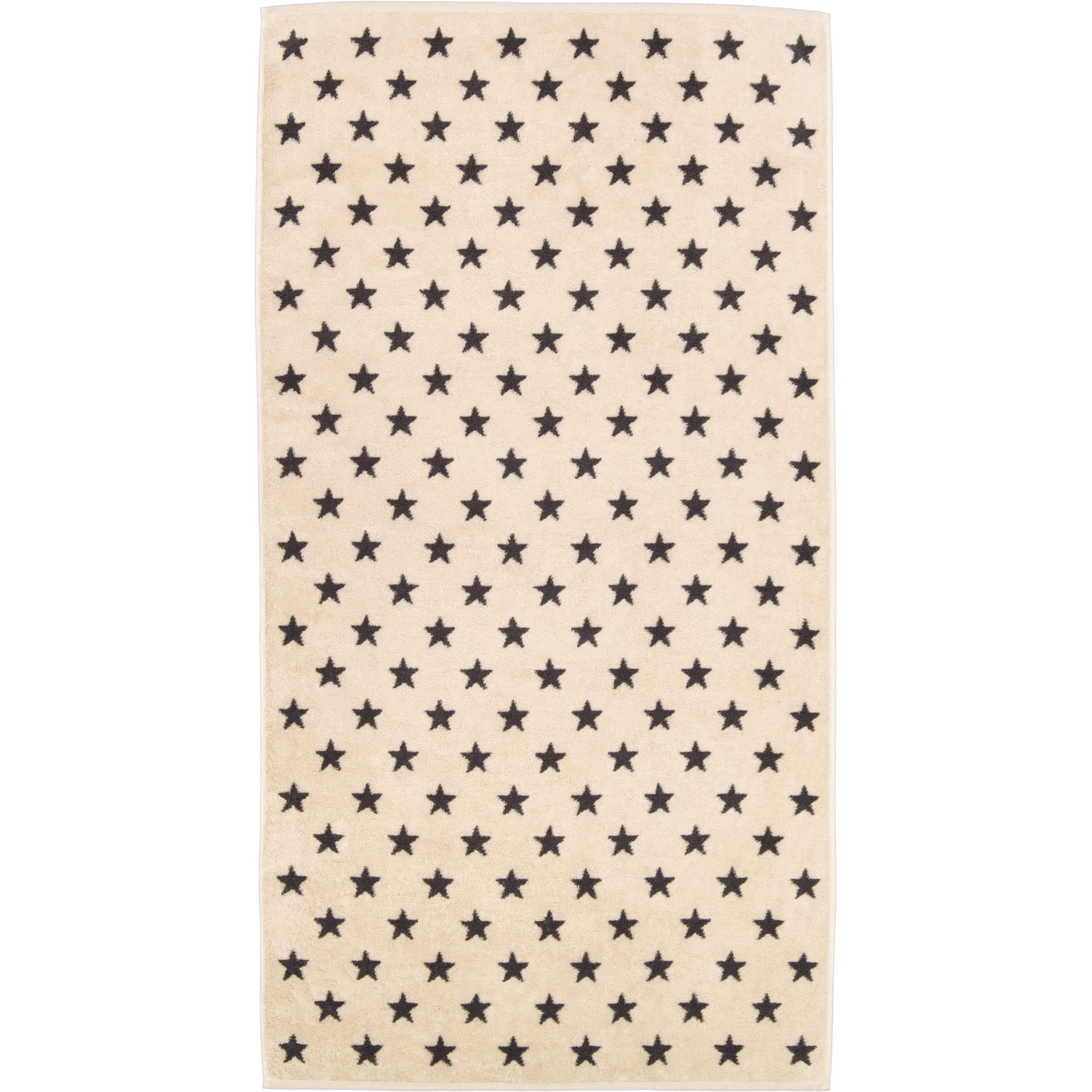 Cawö Handtücher NEW STARS Sterne klein 6261 beige/basalt - 37 - Duschtuch 70x140 cm