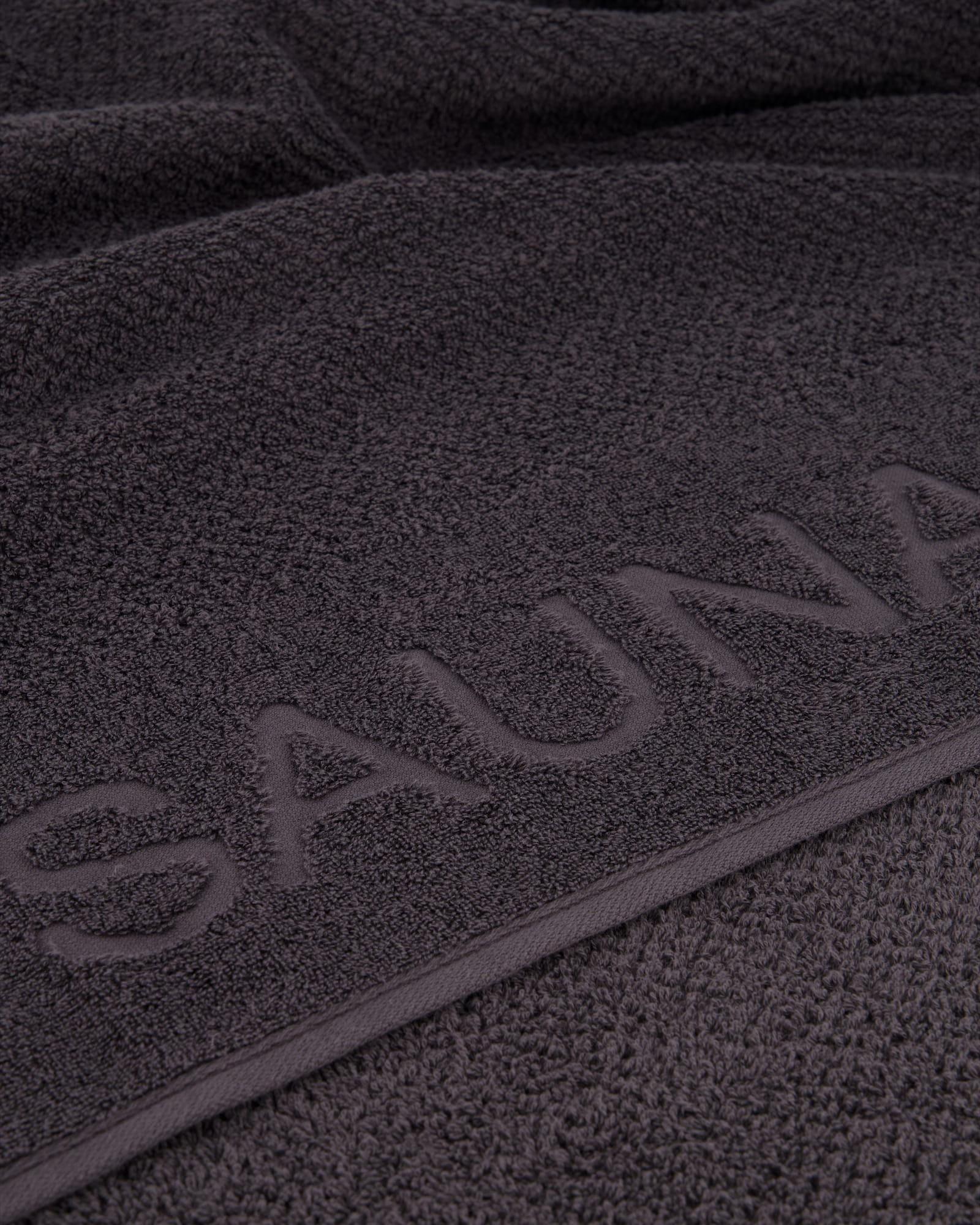 Cawö Saunatücher Pure 6501 basalt - 740 - 80x200 cm