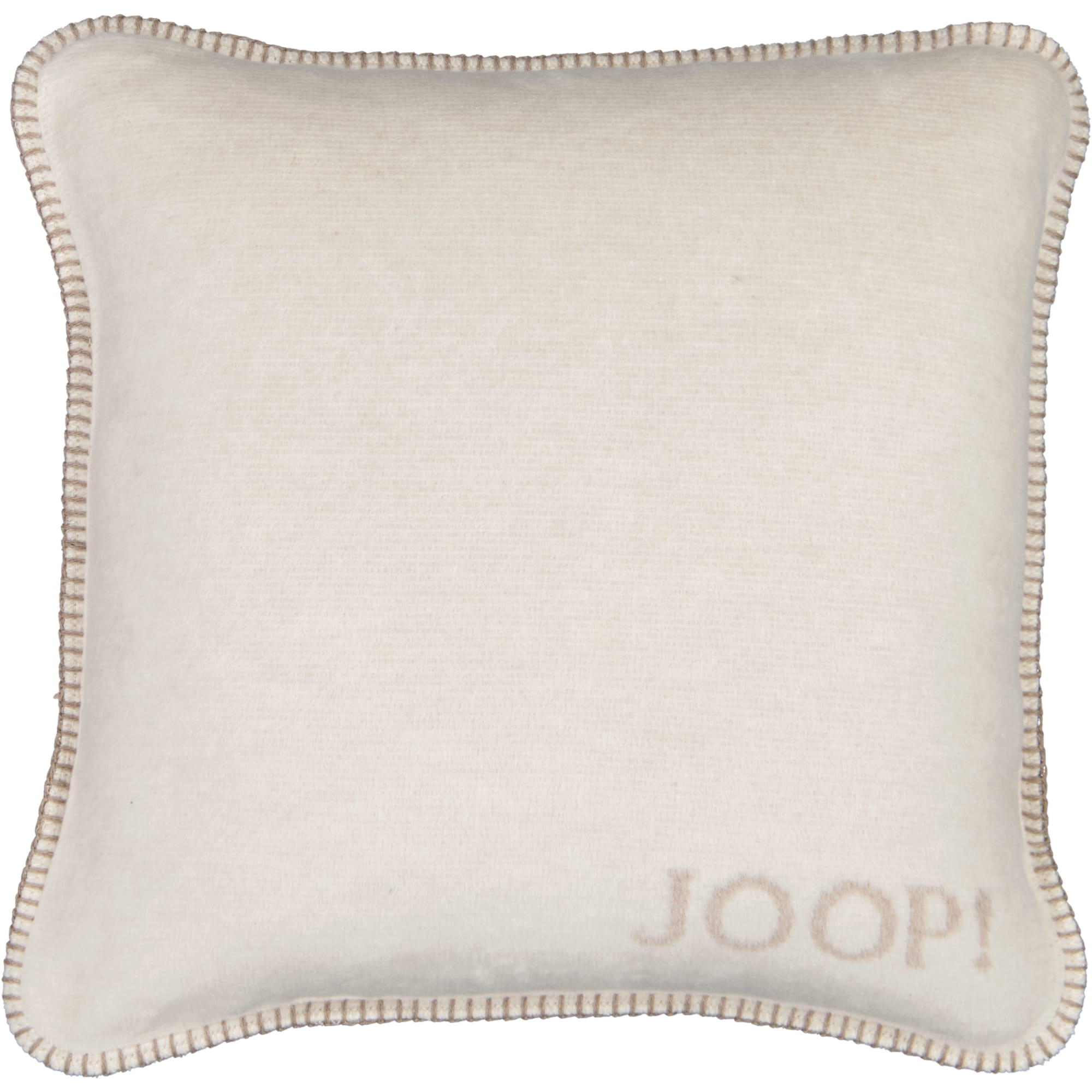 JOOP! Kissenhülle Melange-Doubleface - Größe: 50x50 cm - Farbe: Natur-Sand