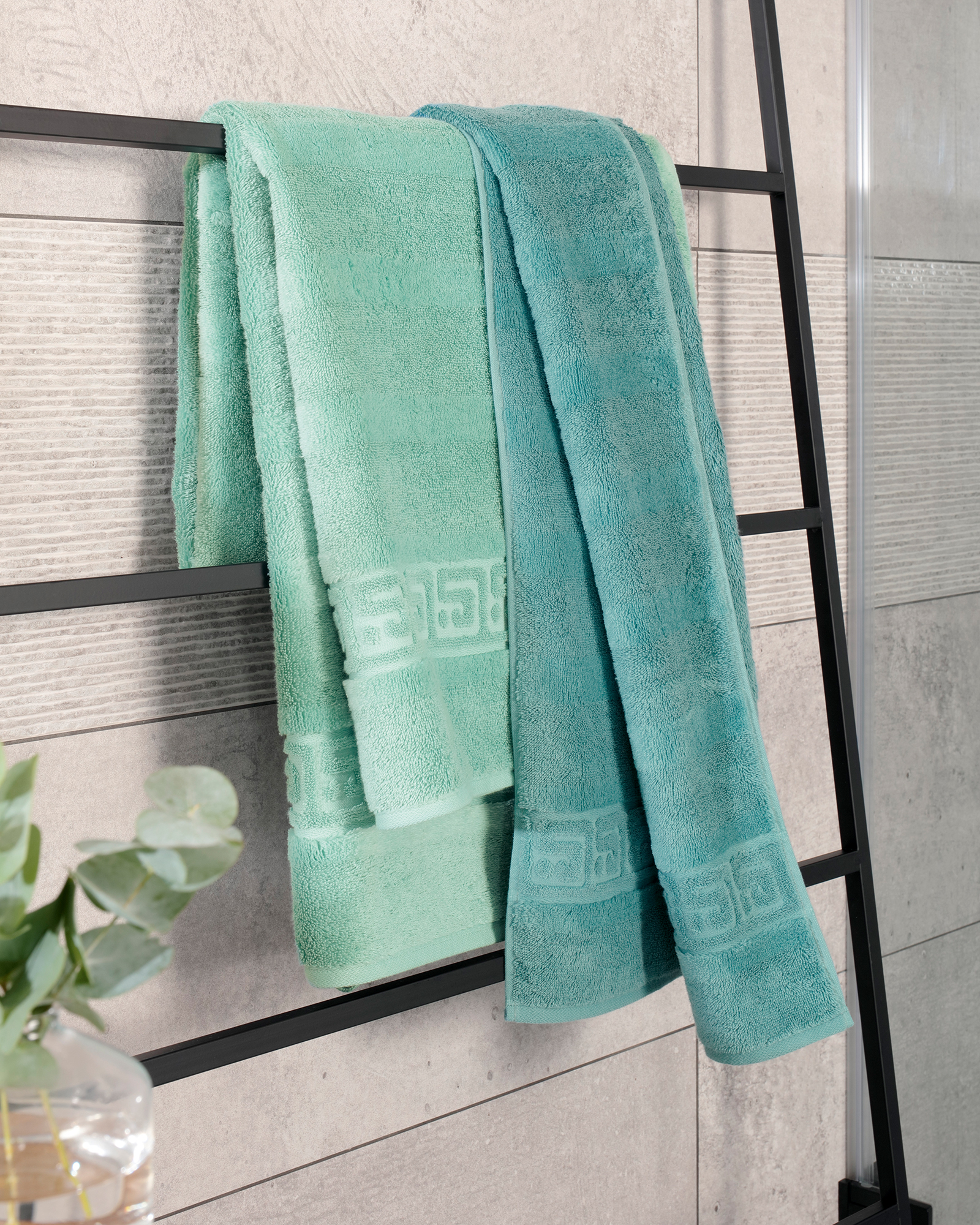 Cawö - Noblesse Uni 1001 - Farbe: 474 - agavegrün - Duschtuch 80x160 cm