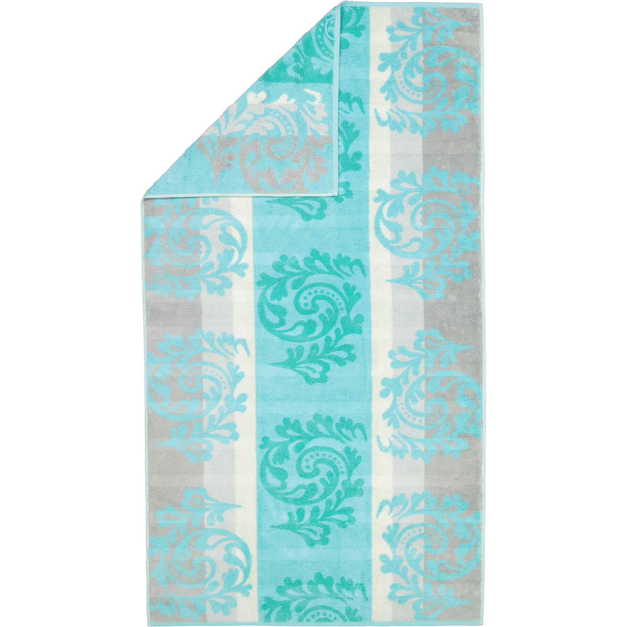 Cawö - Noblesse Cashmere Jacquard 1057 - Farbe: mint - 14 - Duschtuch 80x150 cm