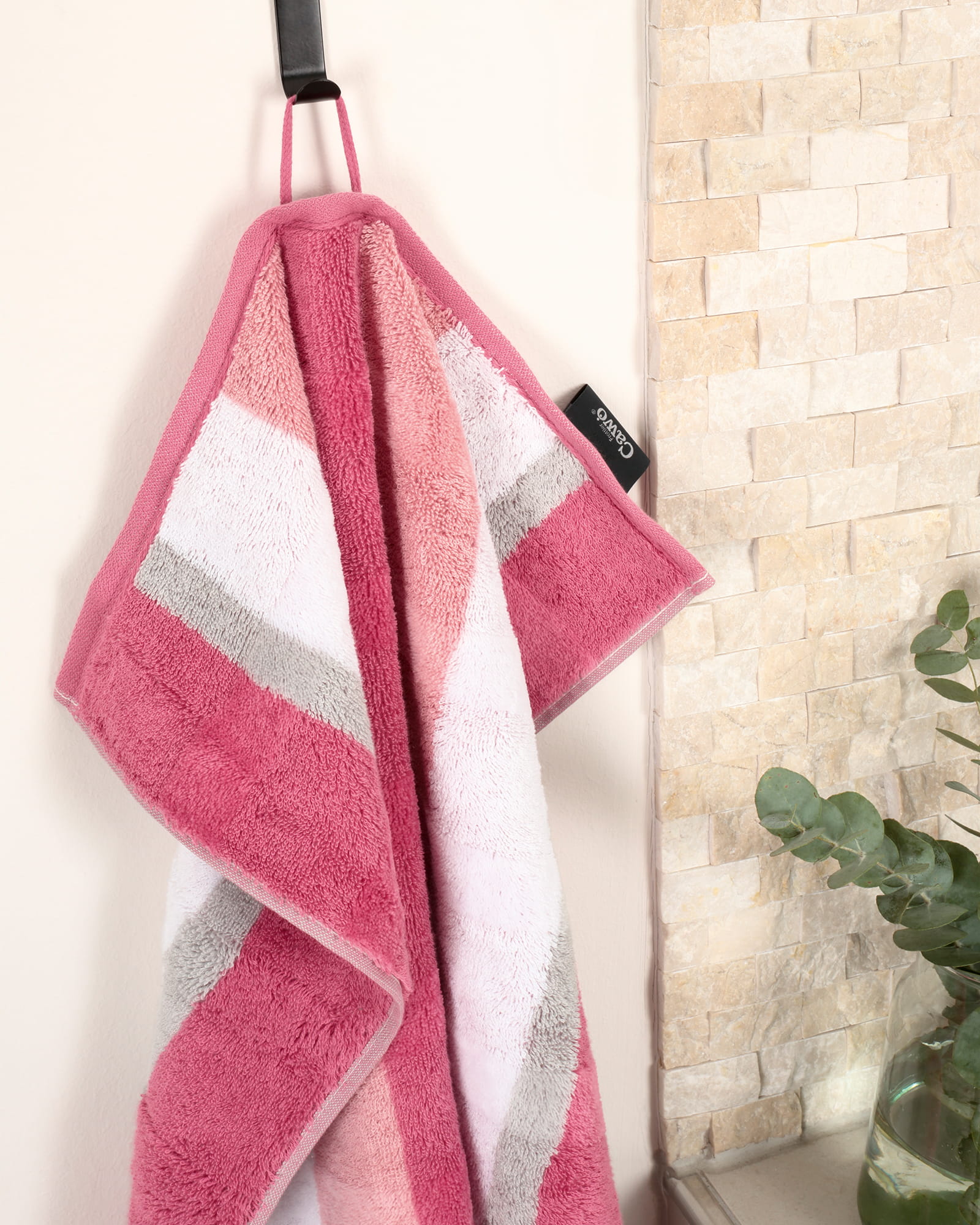 Cawö Handtücher Noblesse Stripe 1087 altrosa