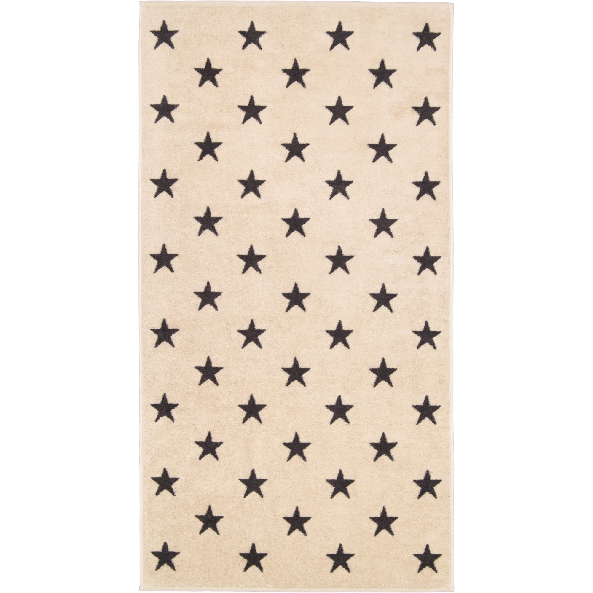 Cawö Handtücher NEW STARS Sterne groß 6260 beige/basalt - 37 - Duschtuch 70x140 cm