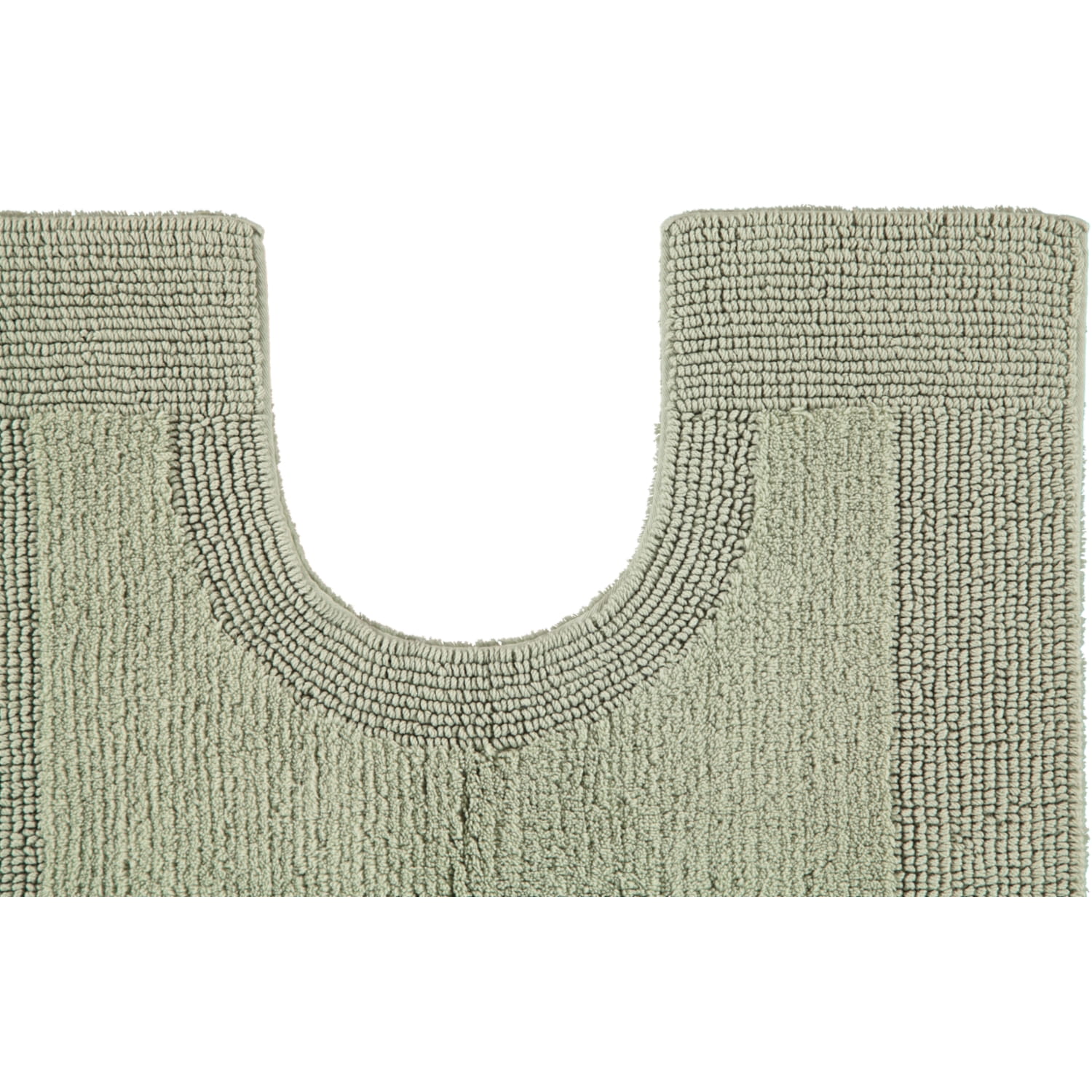 Rhomtuft - Badteppiche Prestige - Farbe: jade - 90 - Toilettenvorlage mit Ausschnitt 60x60 cm