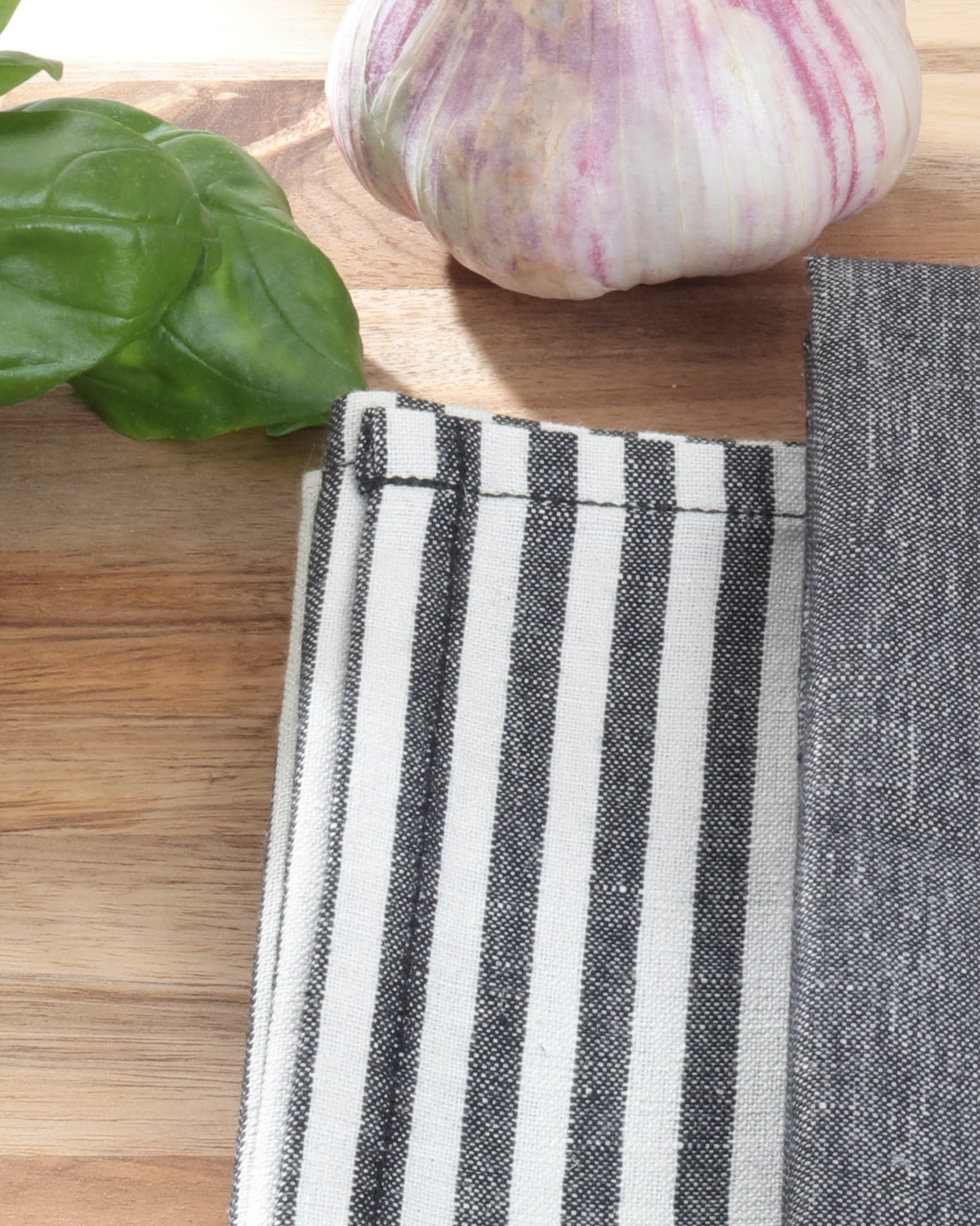 Cawö Cuisine Zoom Streifen 121 - Geschirrtuch 50x700 cm - Farbe: schwarz - 97