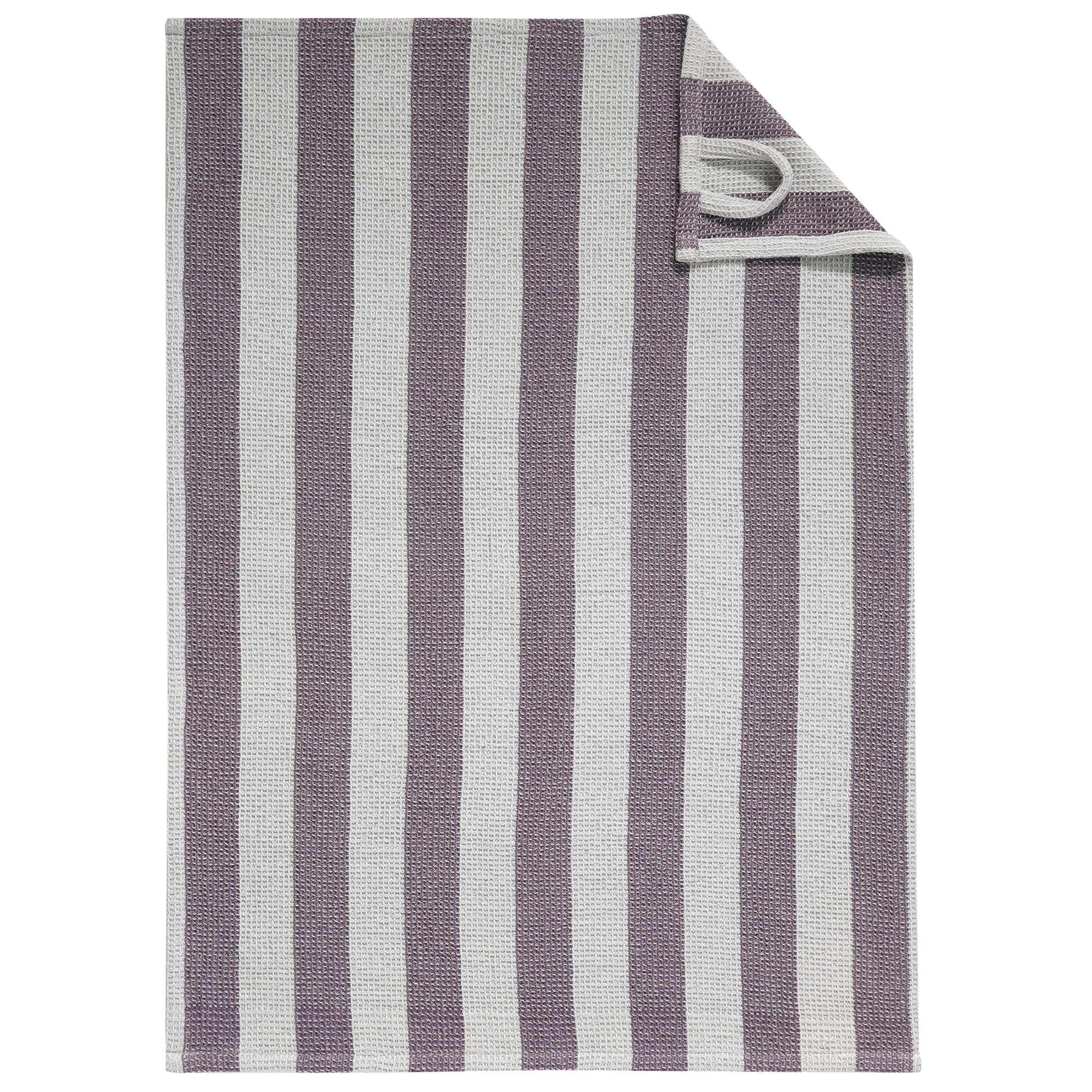 Cawö Küchenhandtücher Cuisine Piqué 536 plum/platin - 87 - 50x70 cm
