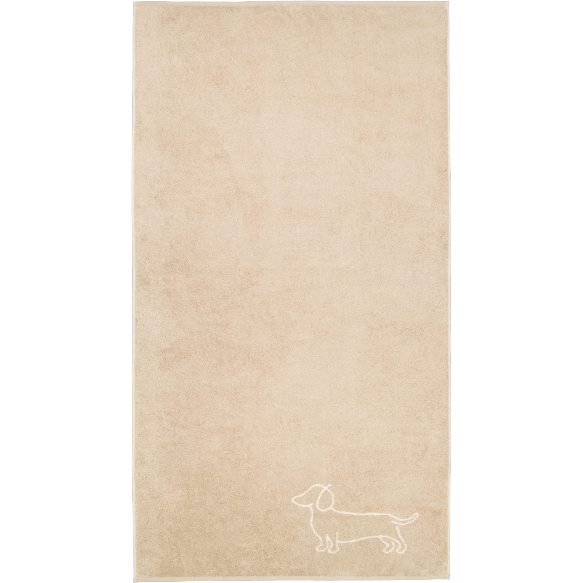 Cawö Handtücher WE LOVE DOGS Companion 6248 Natur-Beige - 33 - Duschtuch 80x150 cm