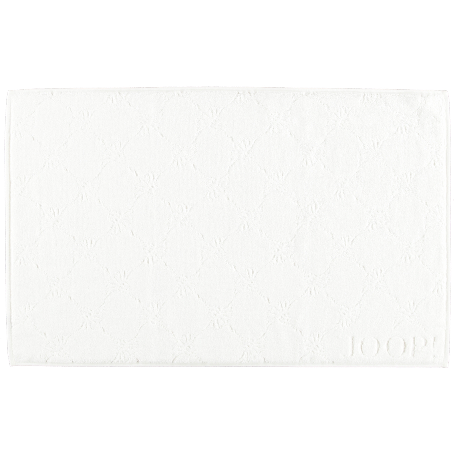 JOOP Uni Cornflower Badematte 1670 - 50x80 cm - Farbe: weiß - 600