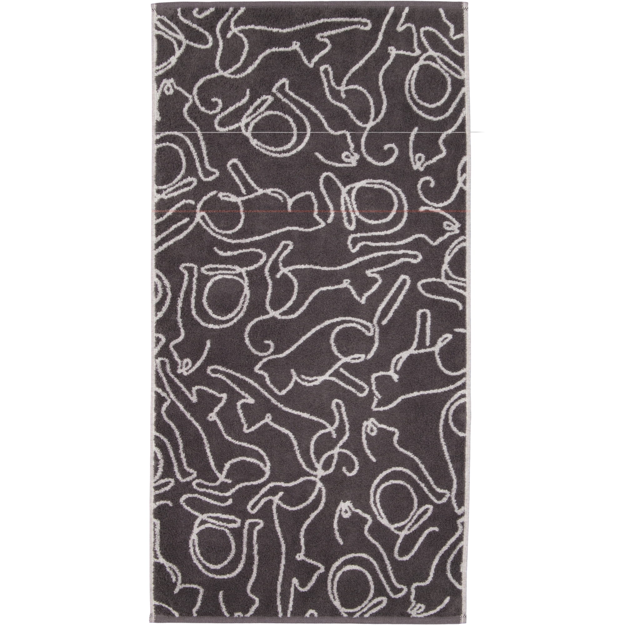 Cawö Handtücher CUTE CATS EDITION Cats 6264 basalt/platin - 77