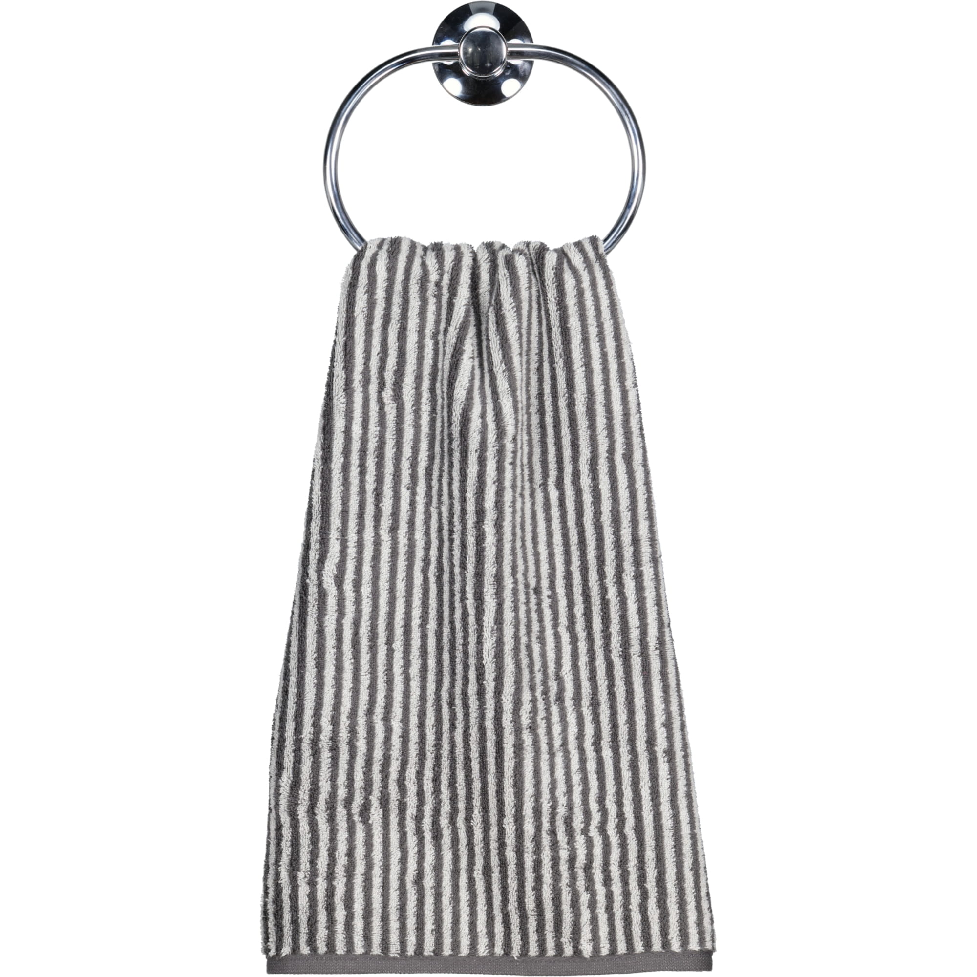 Cawö Handtücher Two-Tone Stripes 480 basalt - 73 - Handtuch 50x100 cm