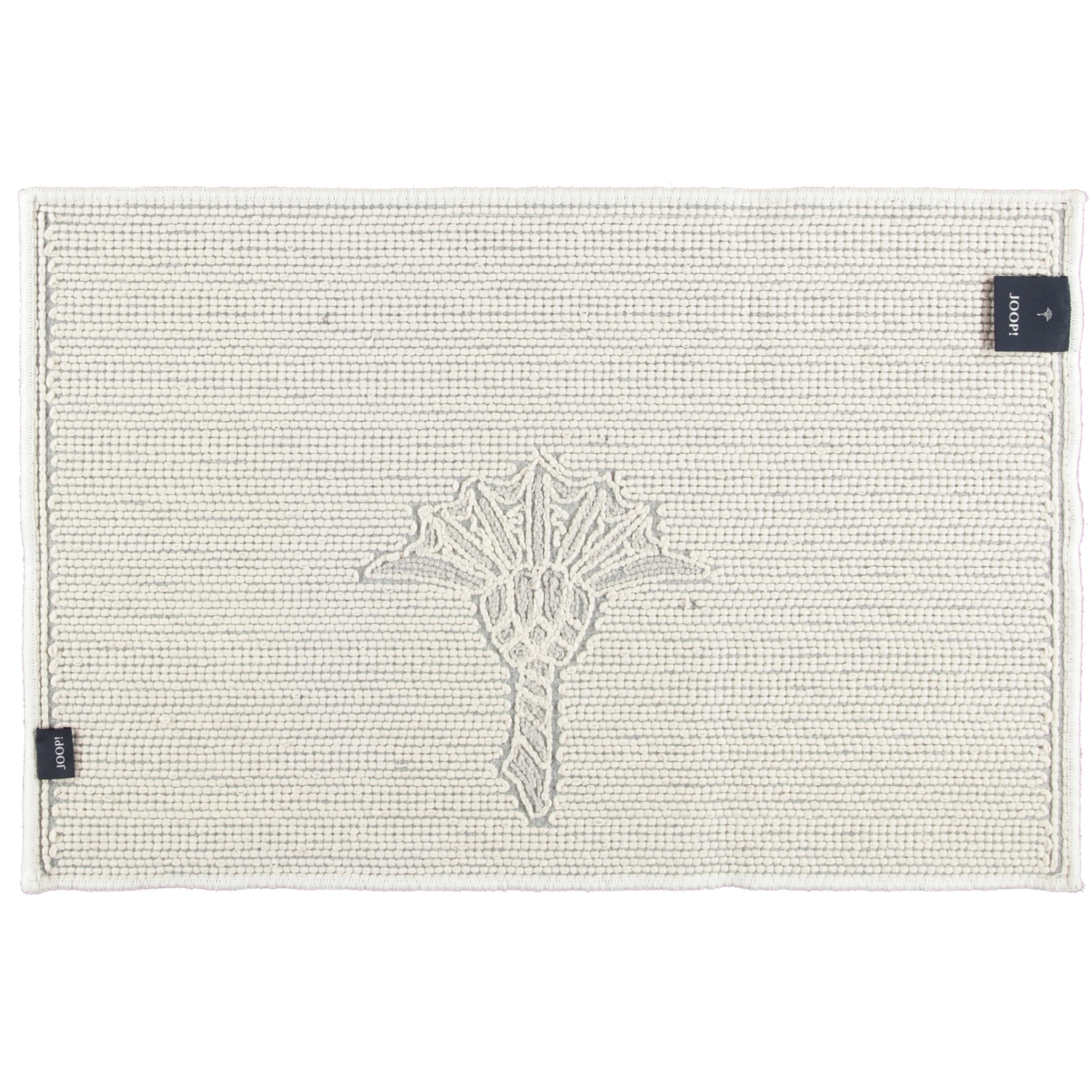 JOOP! Badteppich Cornflower 65 - Farbe: Weiß - 001 - 60x90 cm