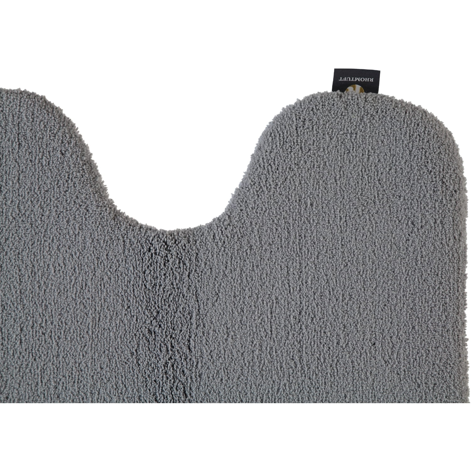 Rhomtuft - Badteppiche Aspect - Farbe: kiesel - 85 - Toilettenvorlage mit Ausschnitt 55x60 cm