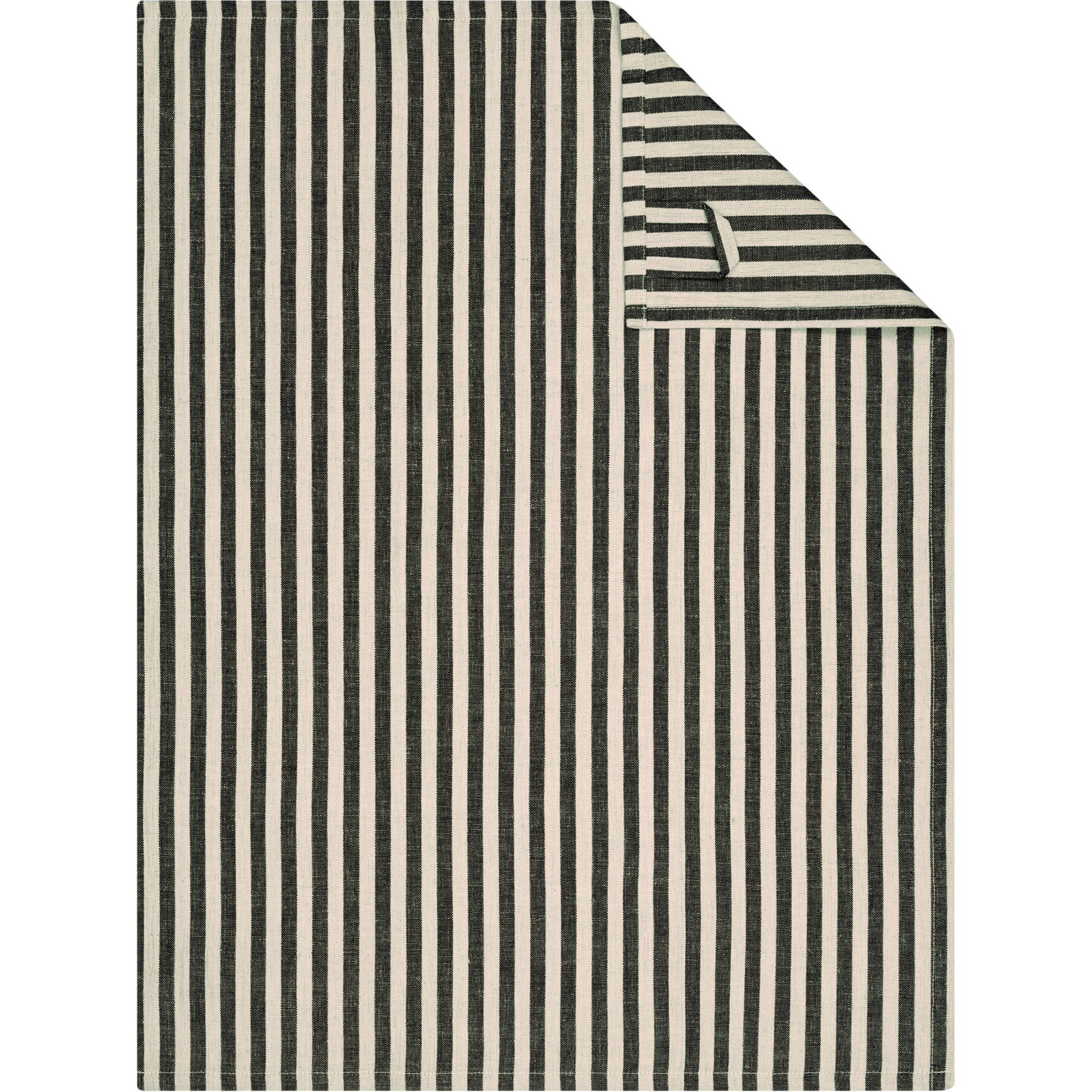 Cawö Home Geschirrtücher Linen Classics Streifen 537 schwarz - 93 - 50x70 cm