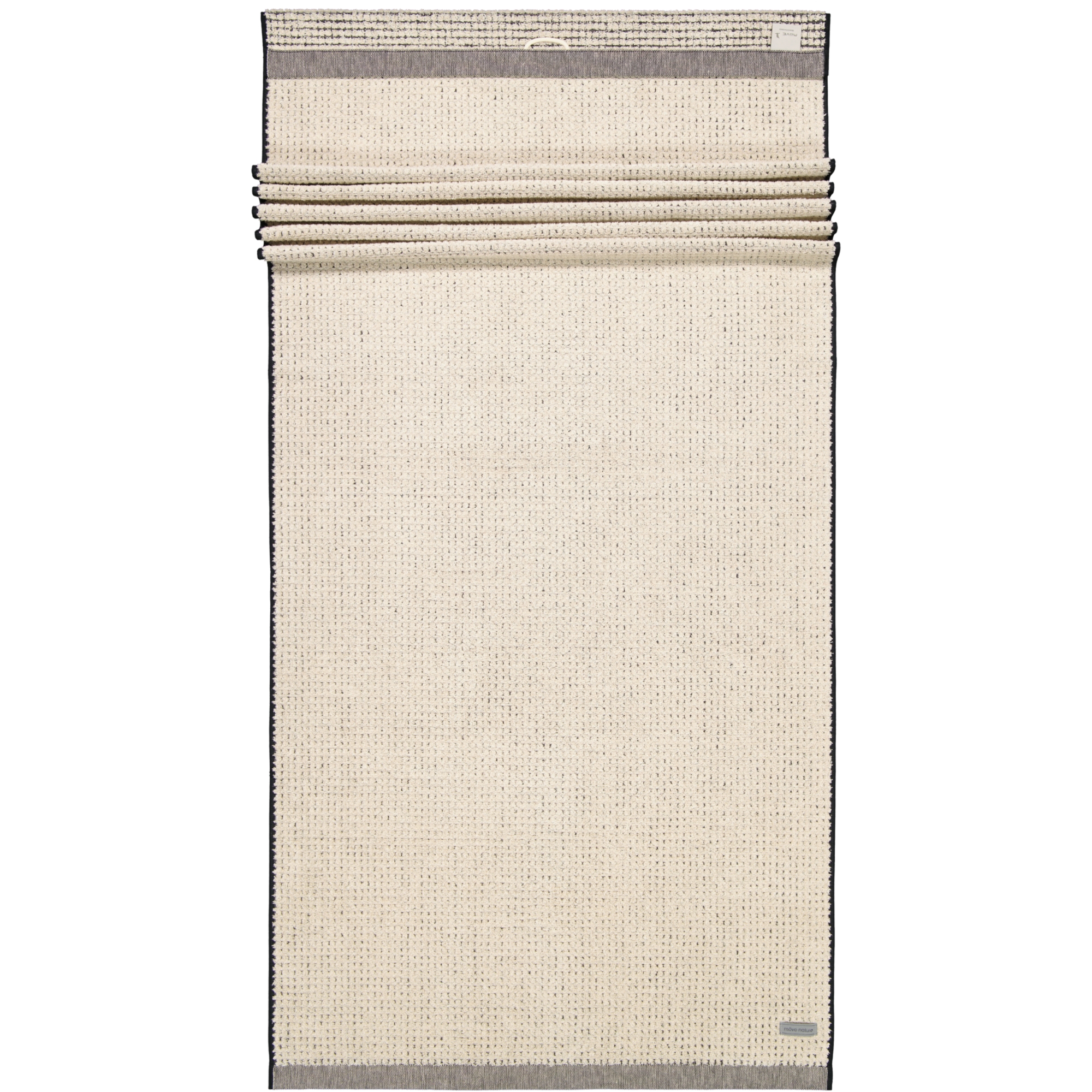 Möve - Eden - Piquée Struktur - Farbe: natur - 081 (1-0148/8942) - Saunatuch 80x200 cm