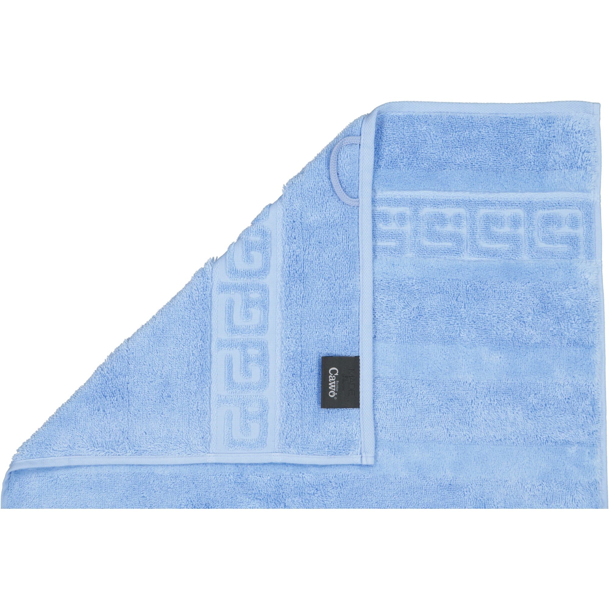 Cawö - Noblesse Uni 1001 - Farbe: 188 - mittelblau - Duschtuch 80x160 cm