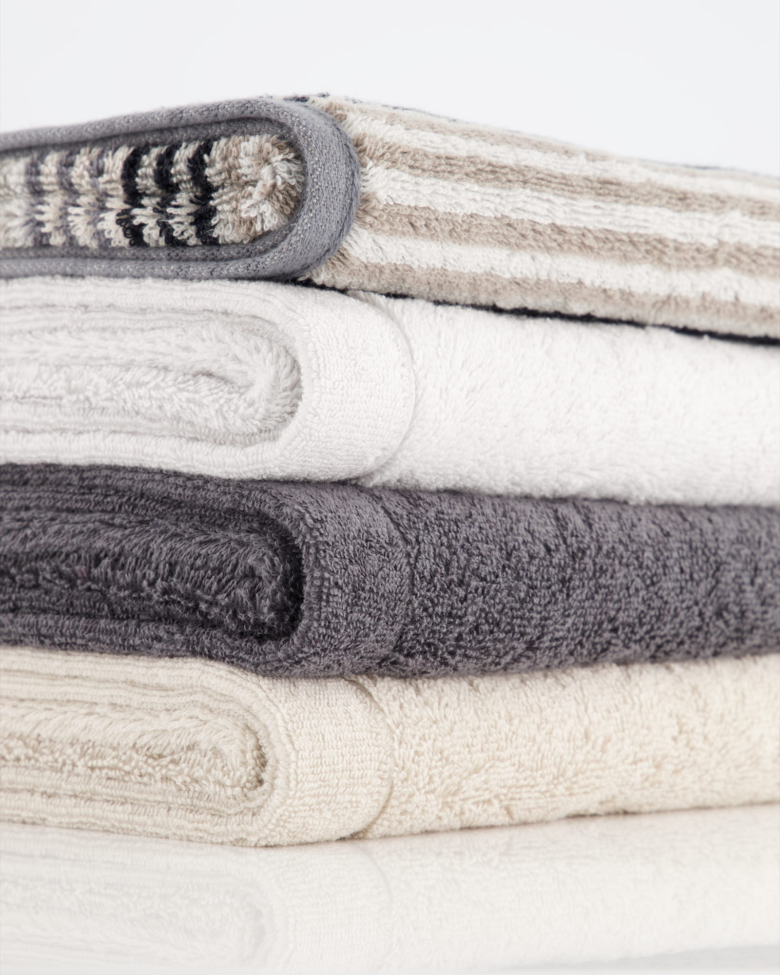 Cawö - Unique Streifen 944 - Farbe: anthrazit - 77 - Handtuch 50x100 cm