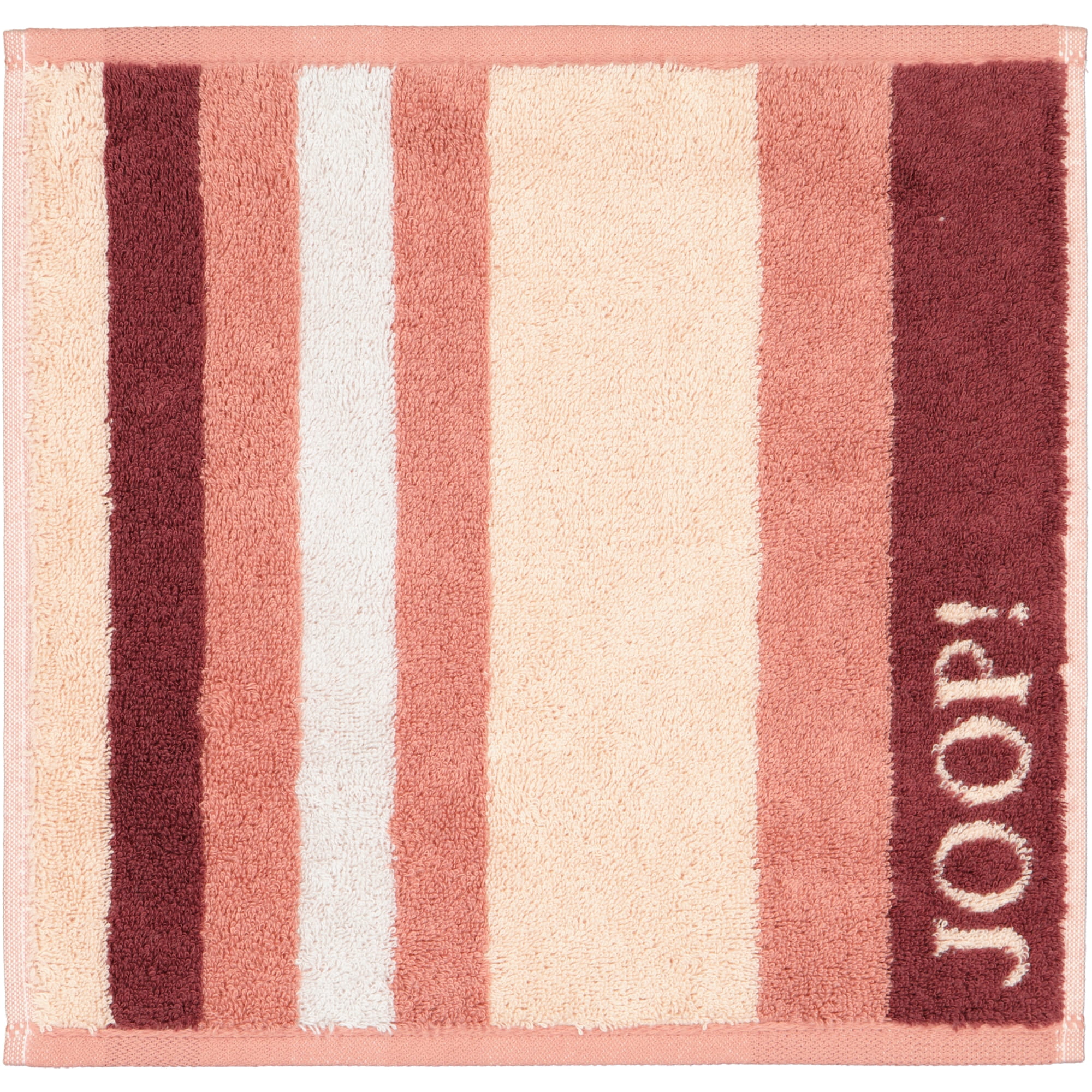JOOP! Handtücher Vibe Streifen 1698 puder - 22 - Seiflappen 30x30 cm