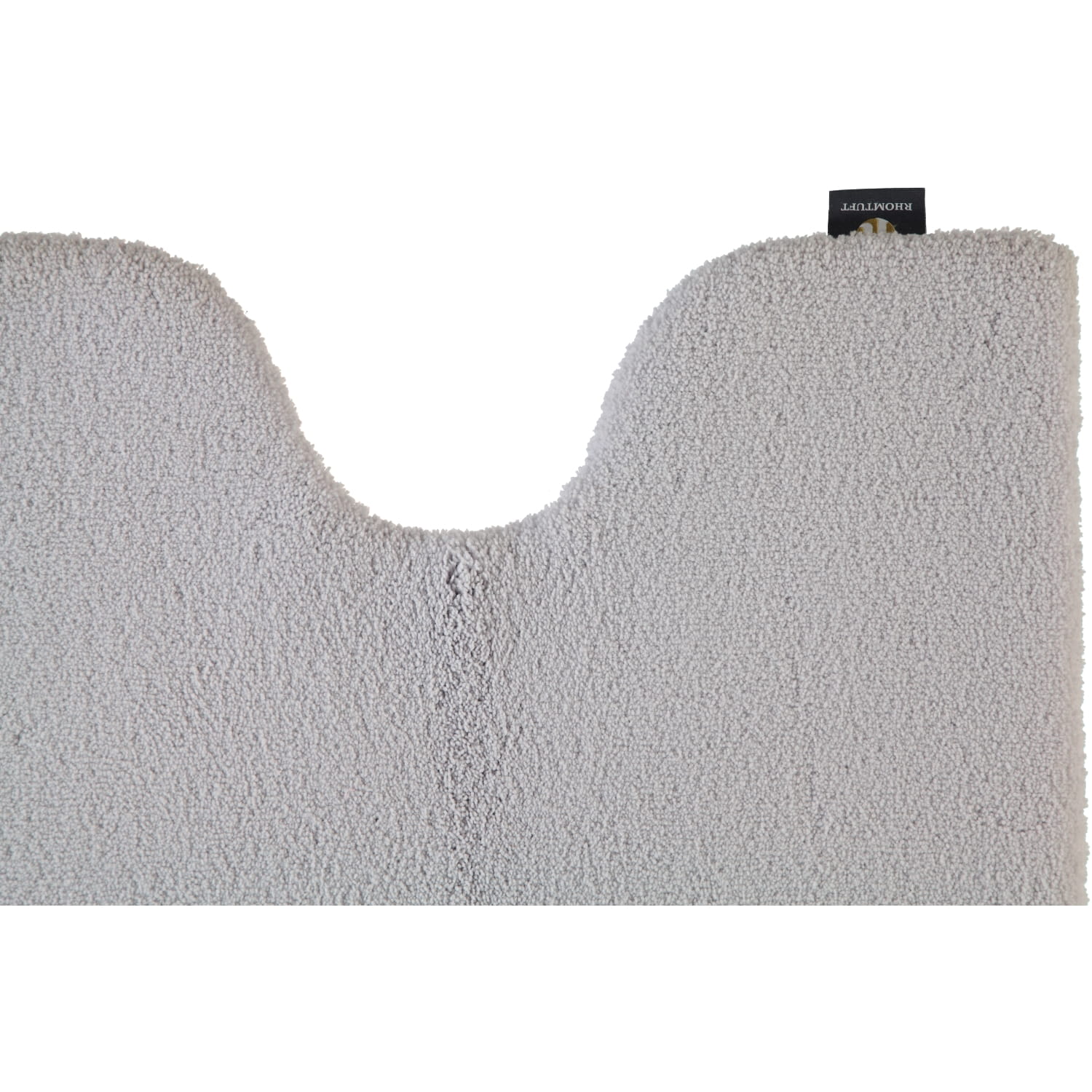 Rhomtuft - Badteppiche Square - Farbe: perlgrau - 11 - Toilettenvorlage mit Ausschnitt 55x60 cm