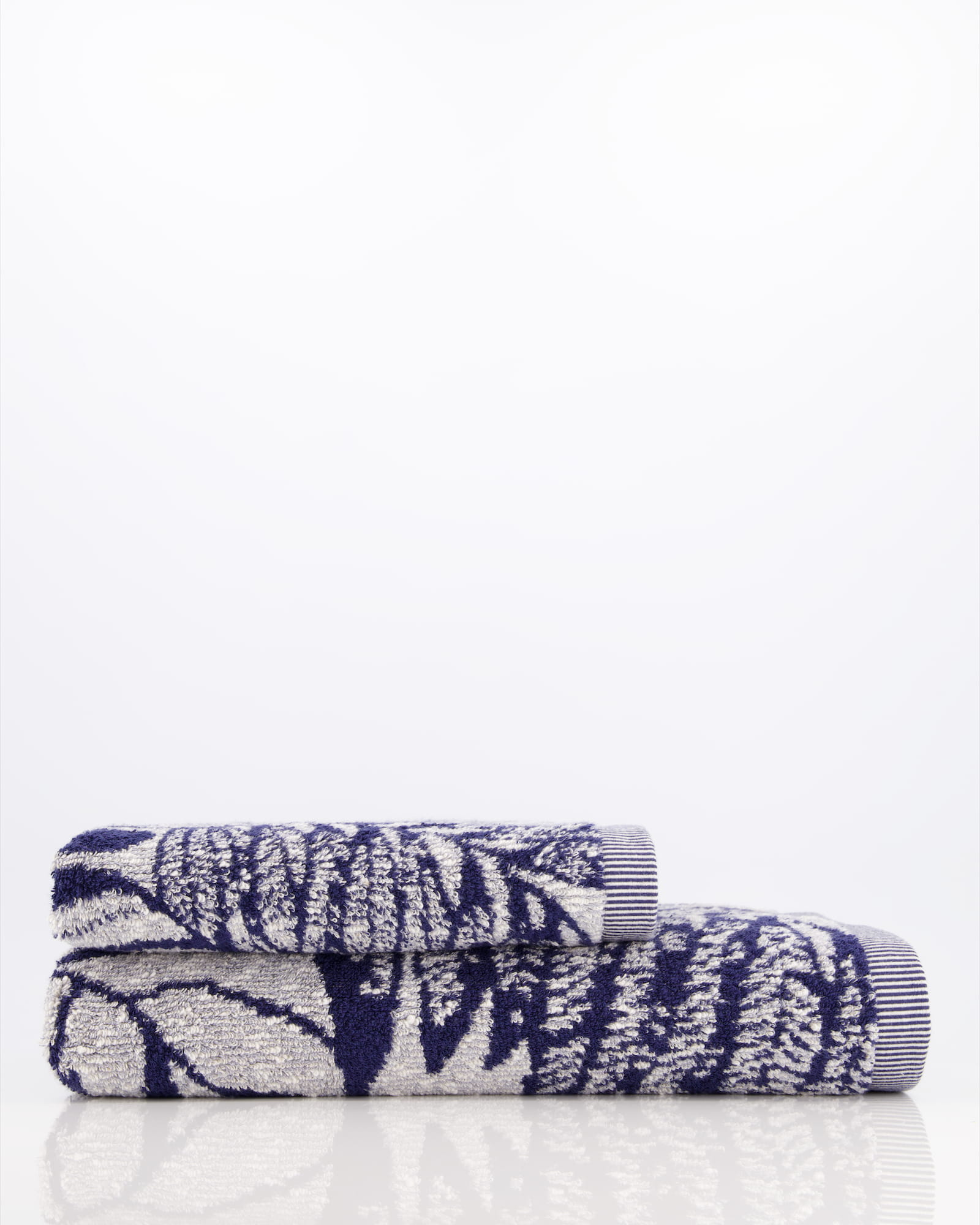 Möve Handtücher Brooklyn Botanic nature/deep sea - 042 - Handtuch 50x100 cm