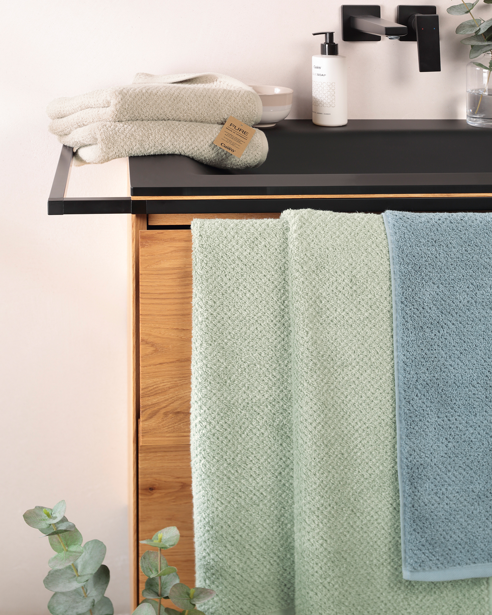 Cawö Handtücher Pure 6500 - Farbe: sea - 123