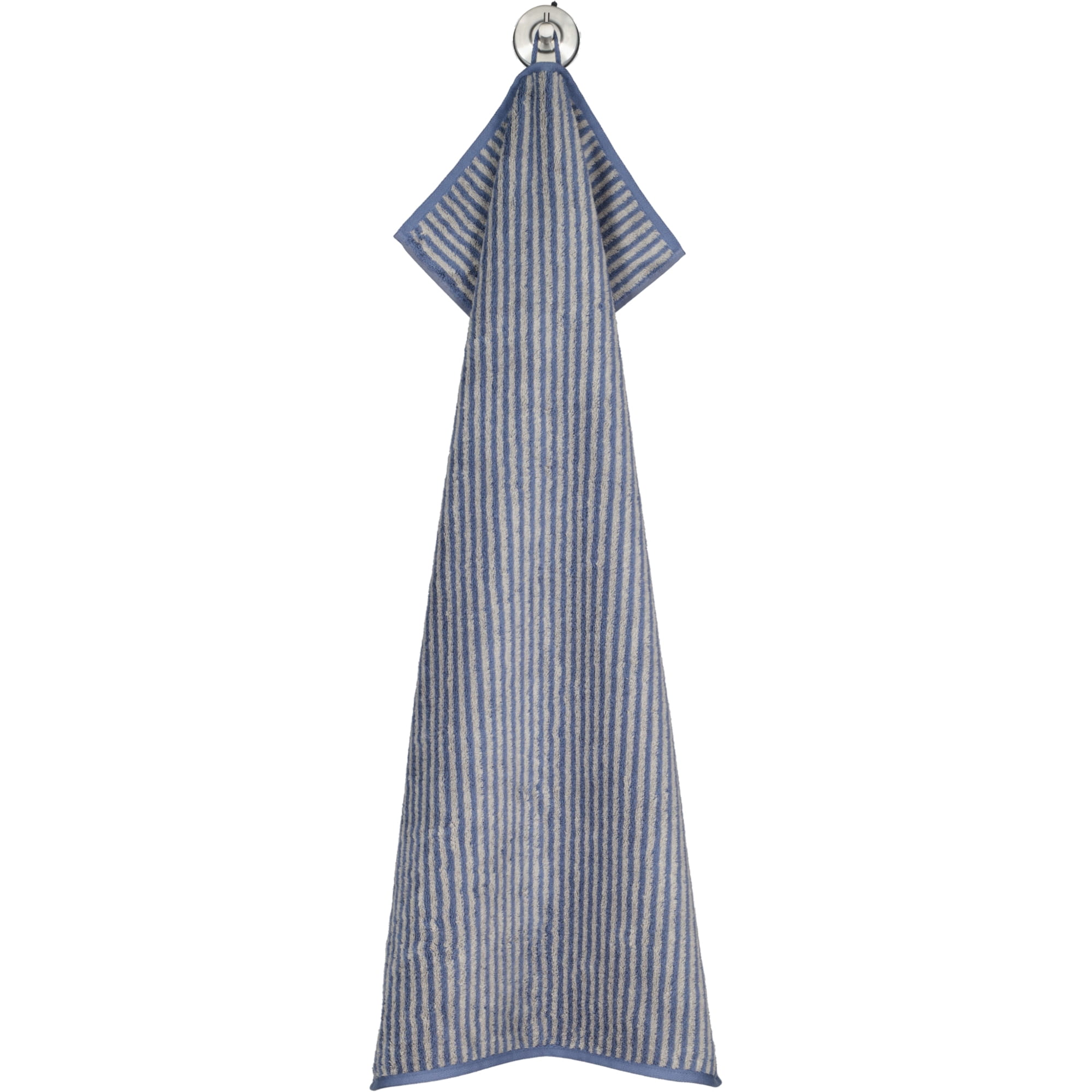 Cawö Handtücher Two-Tone Stripes 480 nachtblau - 10 - Handtuch 50x100 cm