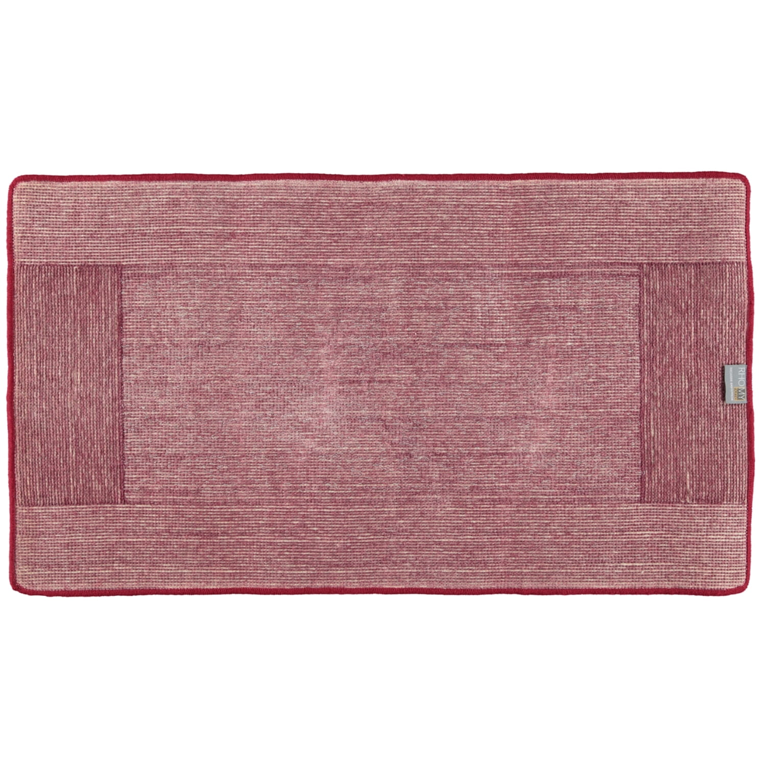 Rhomtuft RHOMY - Badteppich Versailles 255 - Farbe: bordeauxrot/lurex - 407 - 65x115 cm