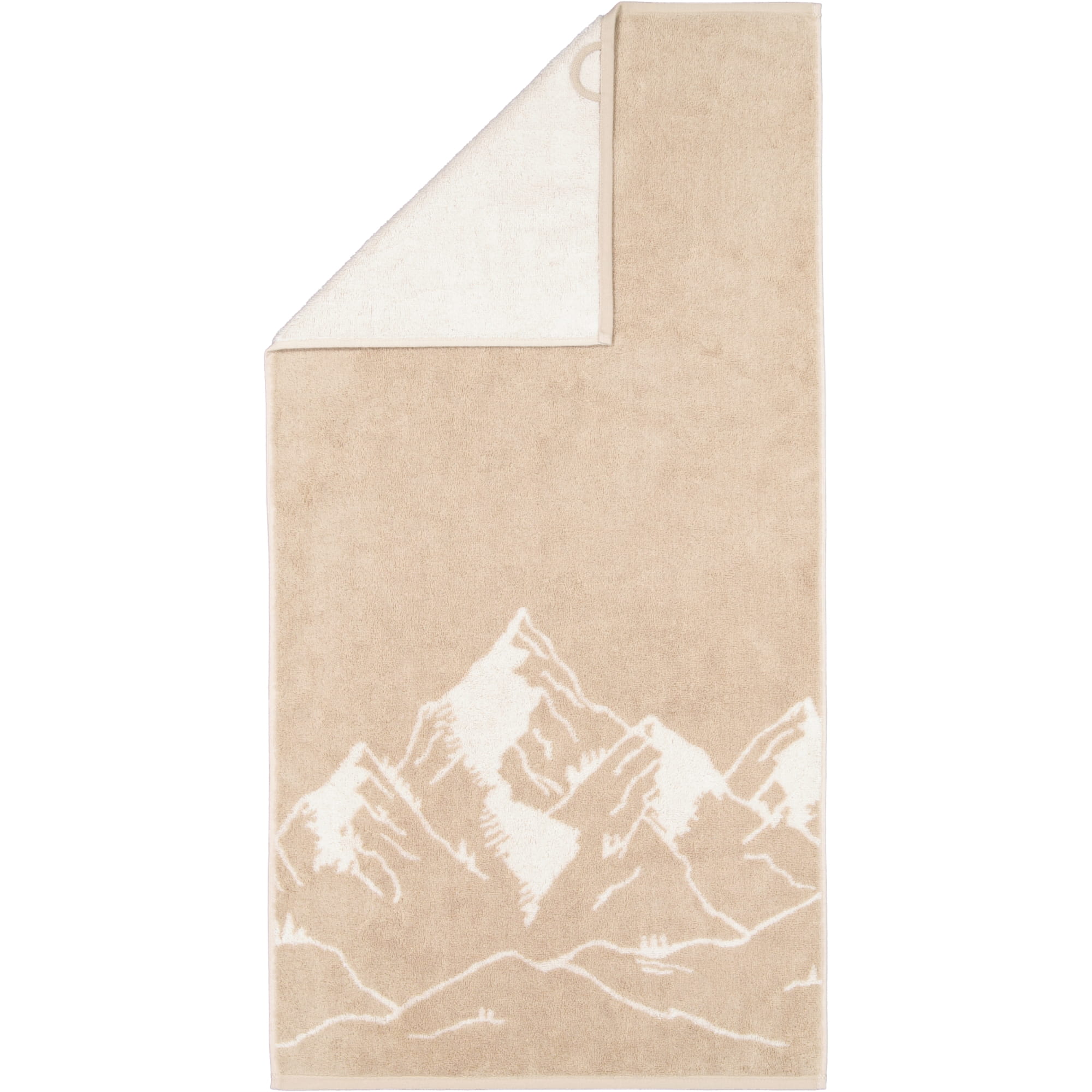 Cawö Handtücher Alpenchic Edition Berge 6269 natur - 33 - Handtuch 50x100 cm