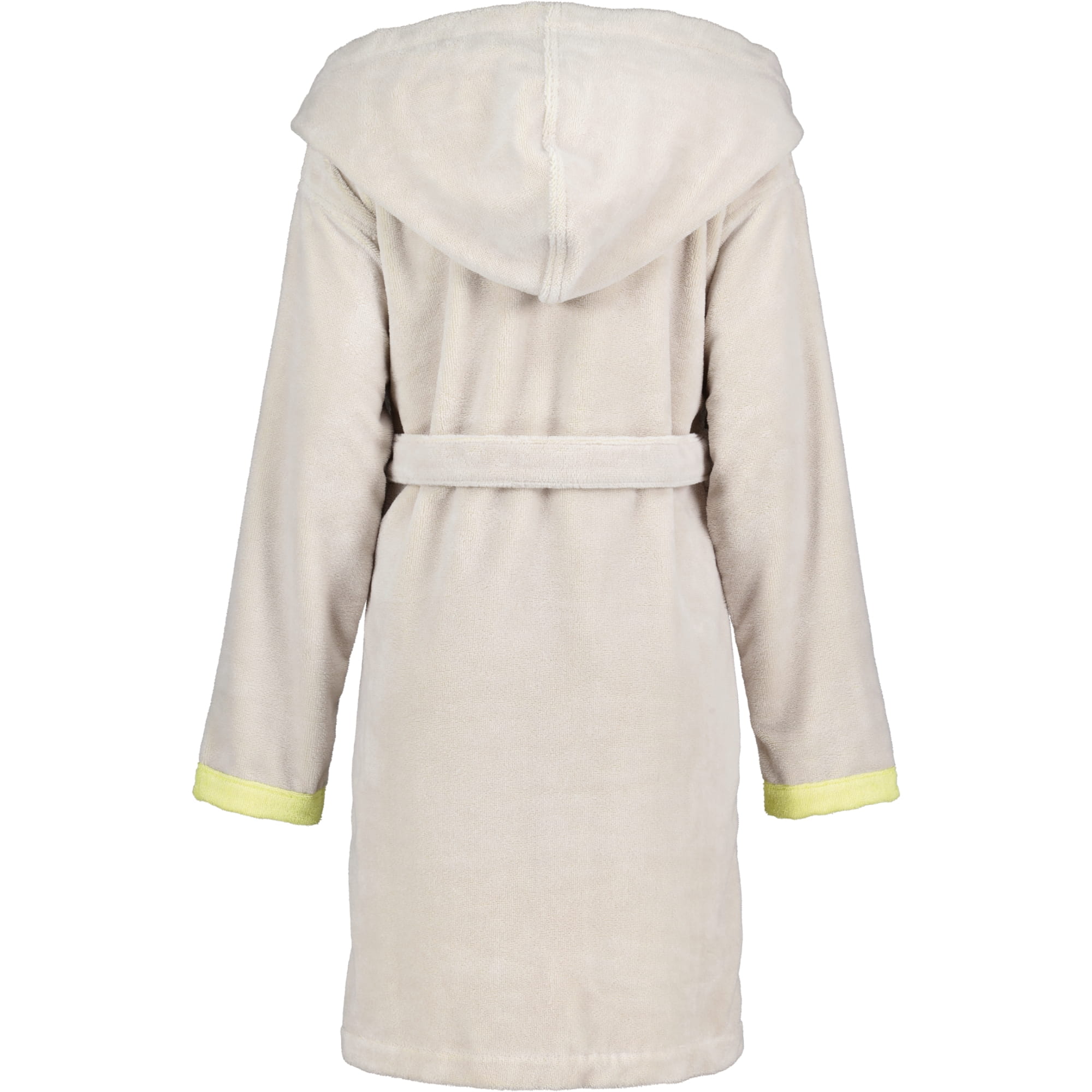 Vossen Bademäntel Damen Kurzmantel mit Kapuze Runa stone/electric yellow - 0006