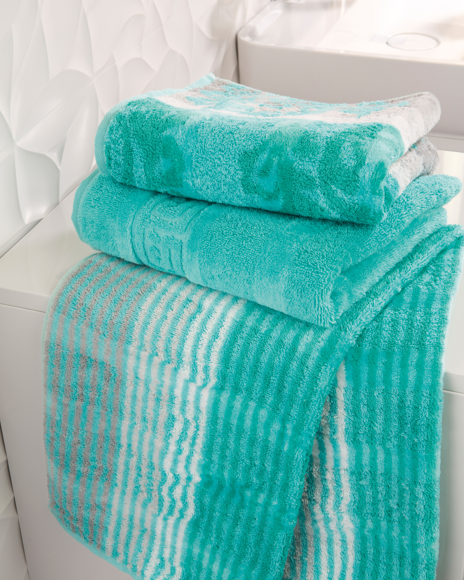 Cawö - Noblesse Cashmere Streifen 1056 - Farbe: mint - 14