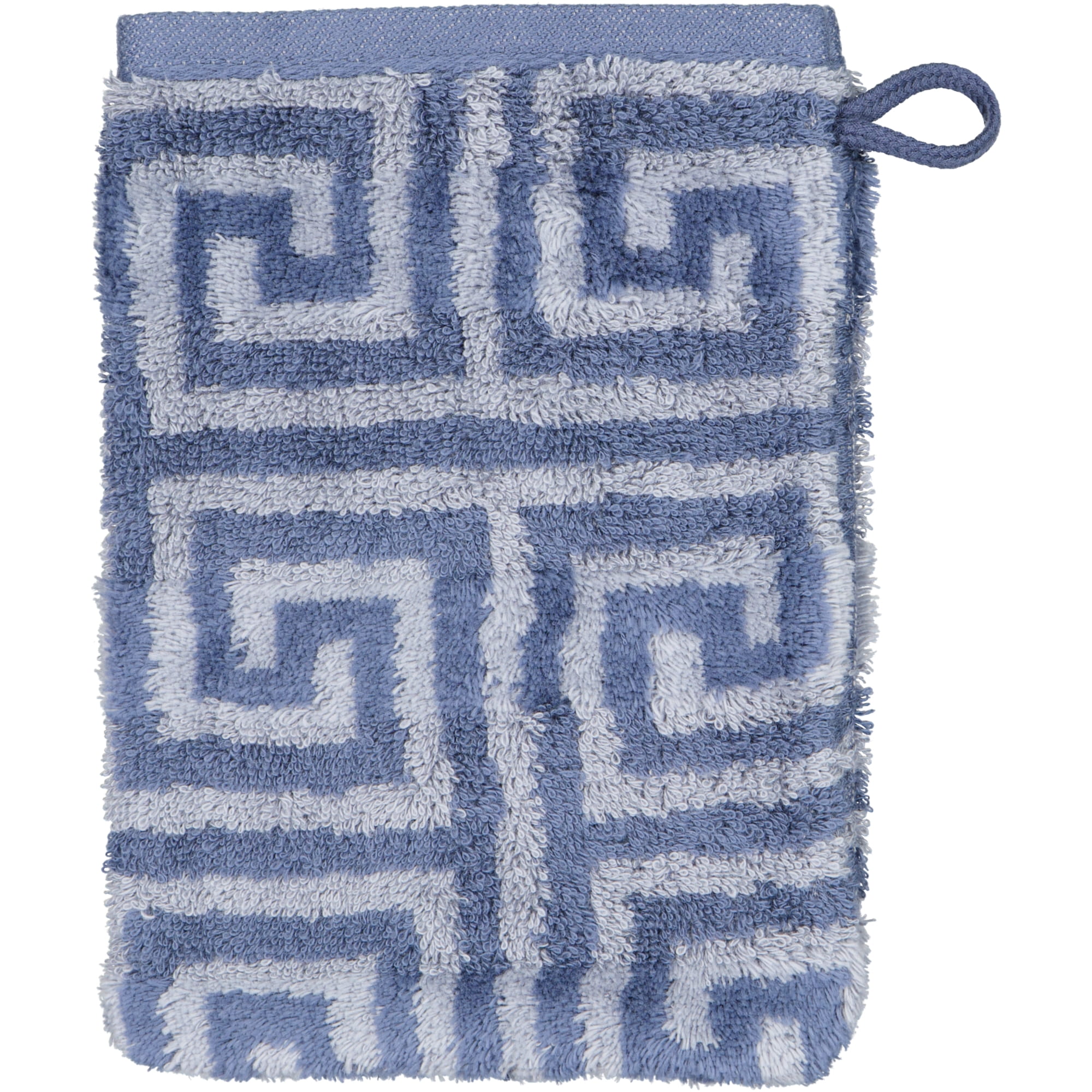 Cawö Handtücher Noblesse Elegance Allover 1088 nachtblau - 11 - Waschhandschuh 16x22 cm