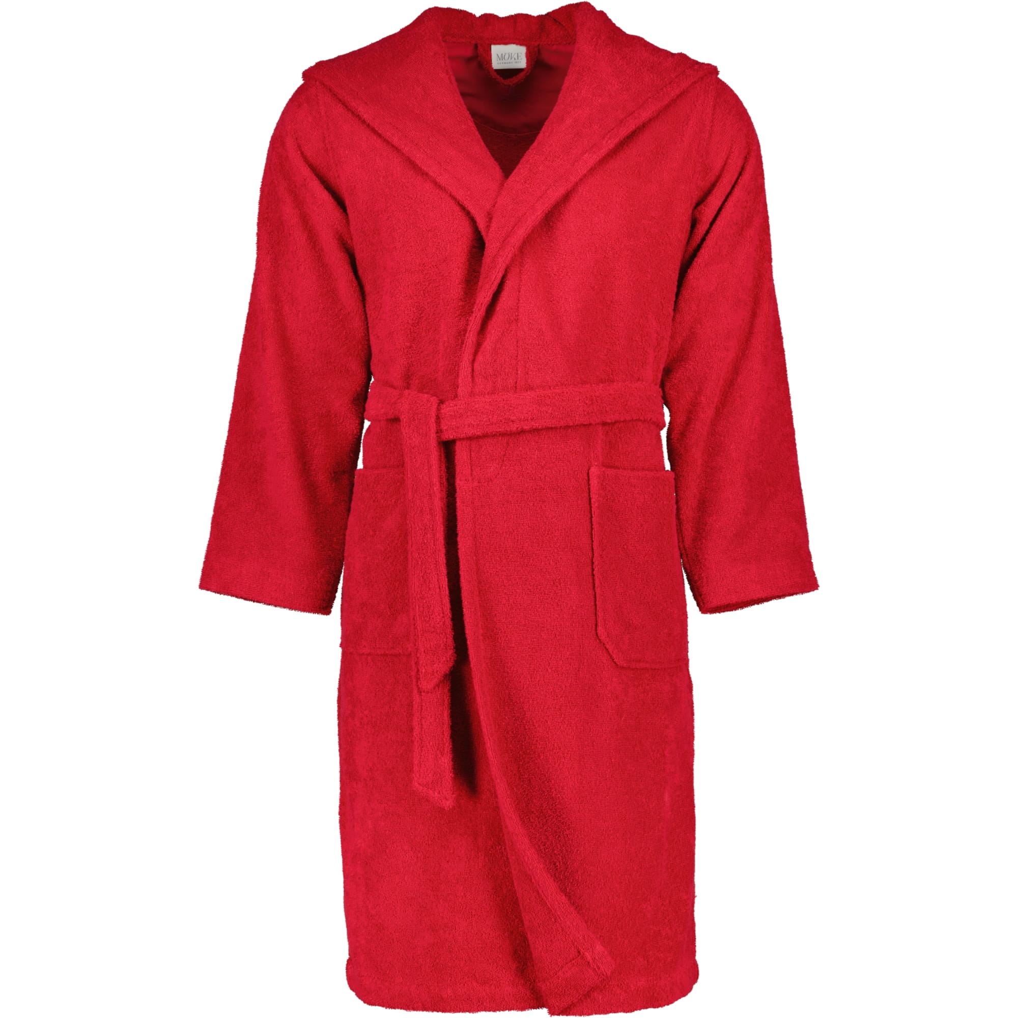 Möve Bademäntel unisex Kapuze Superwuschel ruby - 075 - XS
