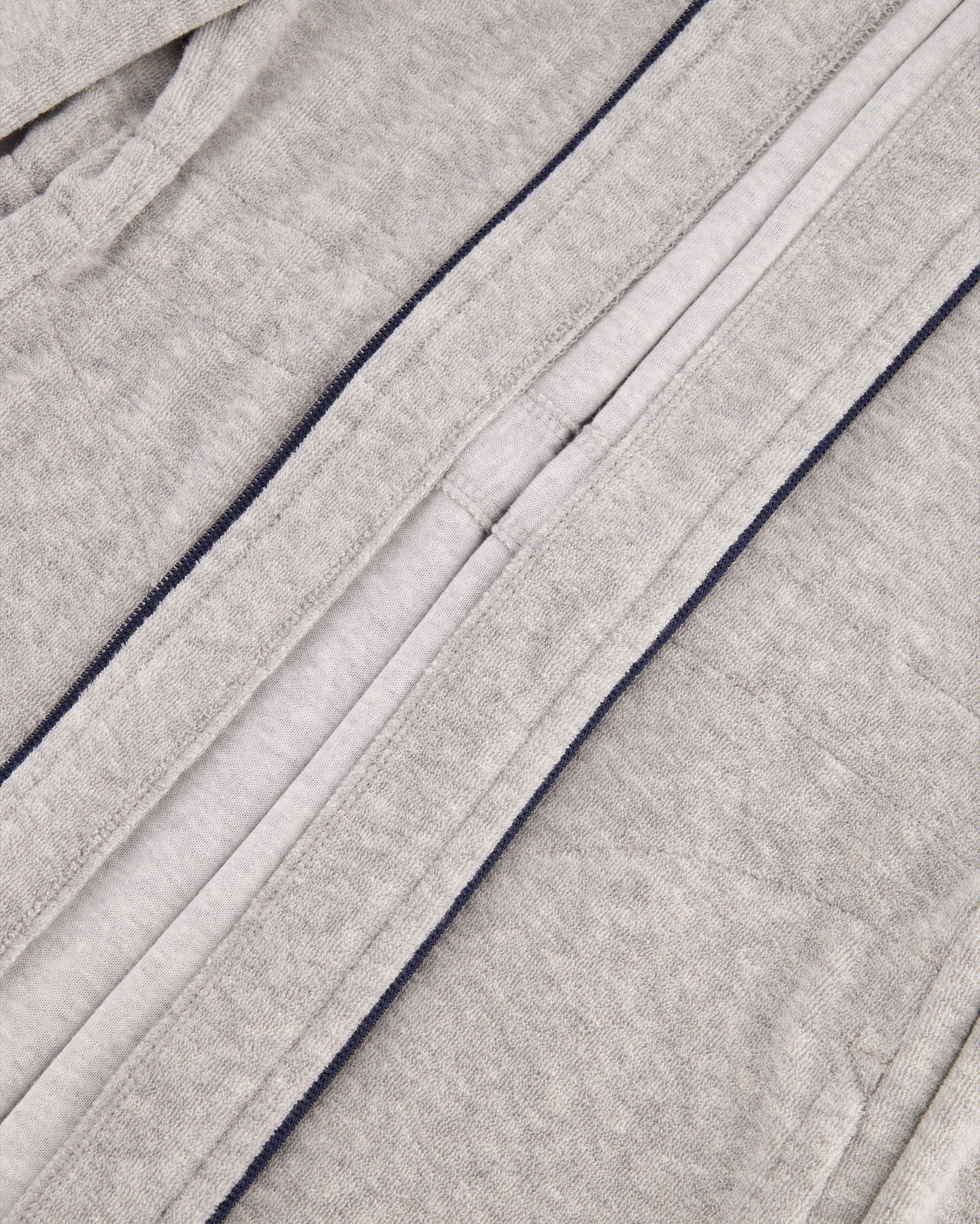 Cawö Home Active Damen Kurzmantel Kapuze TG RV 821 - Farbe: grau-melange/navy - 71 - S